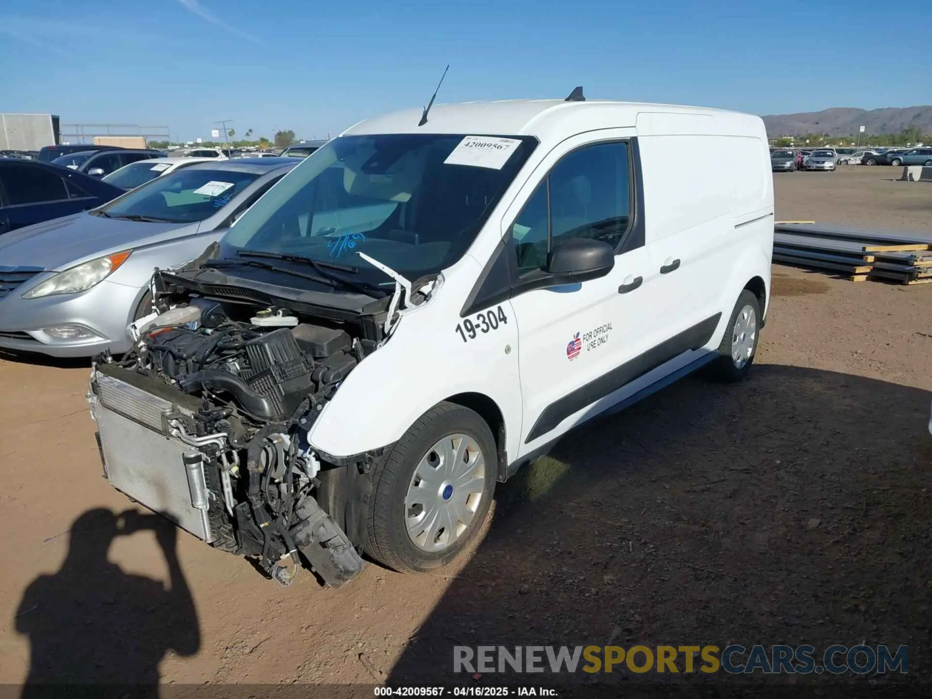 2 Фотография поврежденного автомобиля NM0LS7F28K1415666 FORD TRANSIT CONNECT 2019