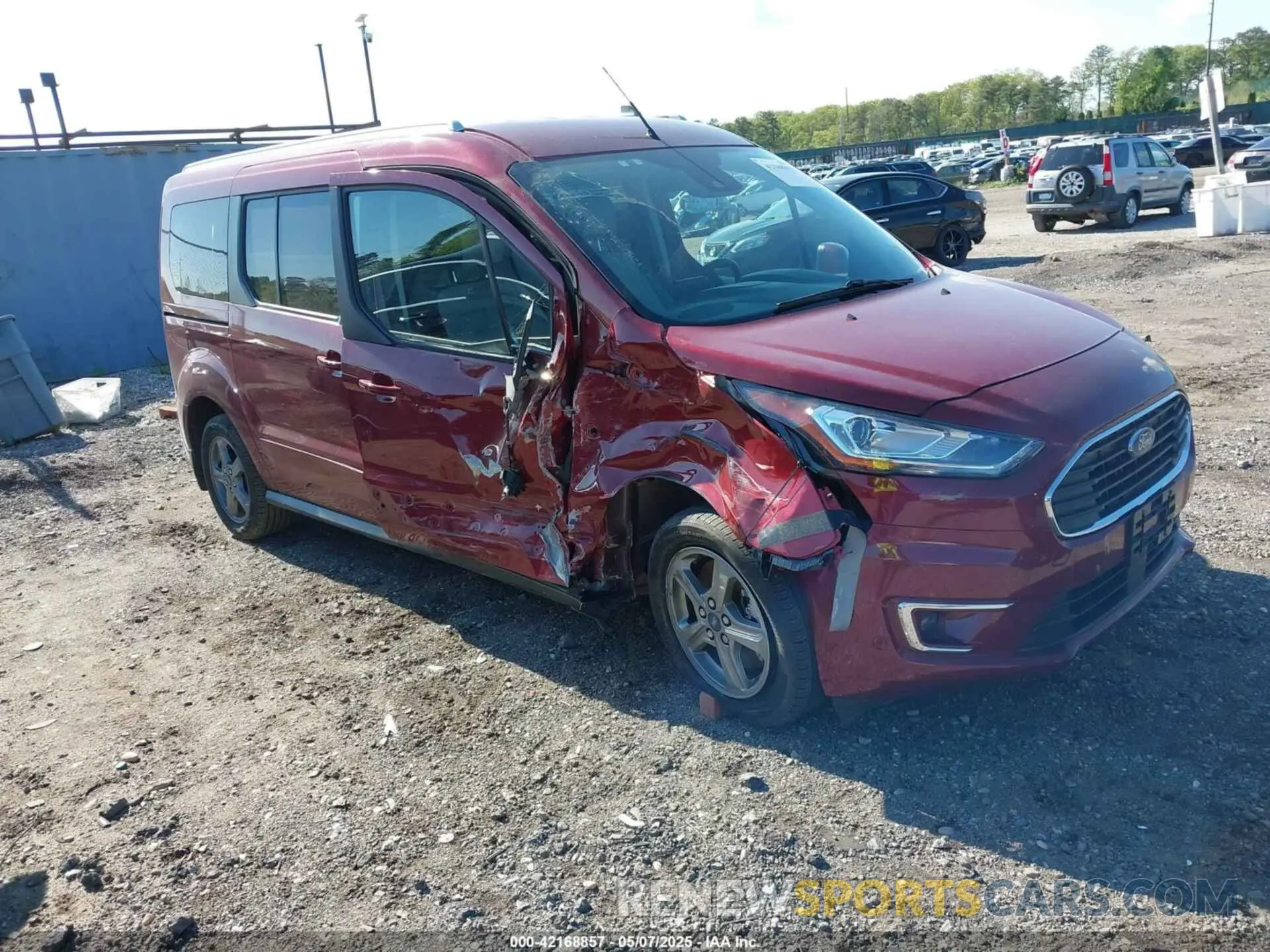 1 Photograph of a damaged car NM0GE9G25L1470869 FORD TRANSIT CONNECT 2020