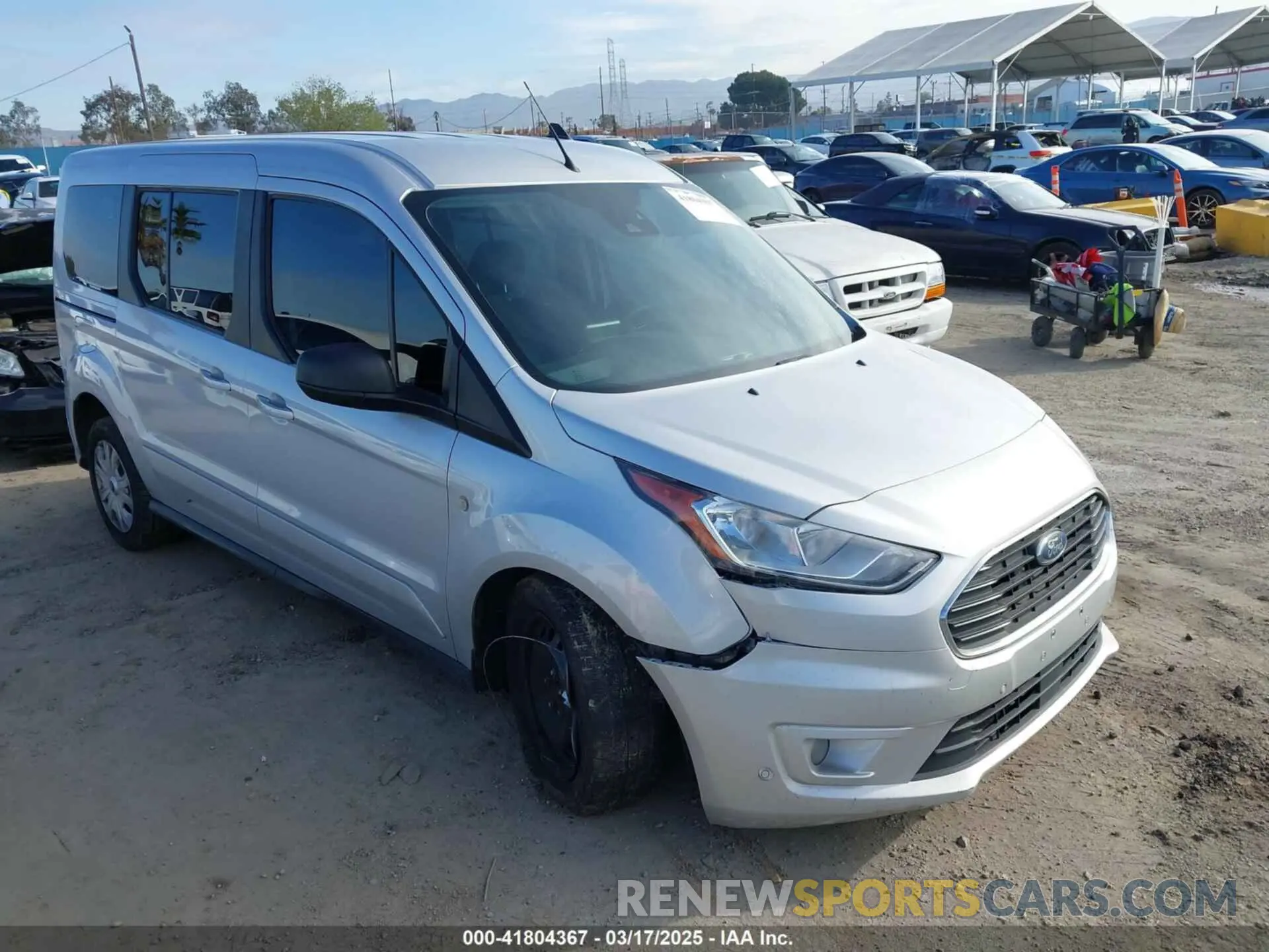 1 Photograph of a damaged car NM0GS9F23L1449593 FORD TRANSIT CONNECT 2020