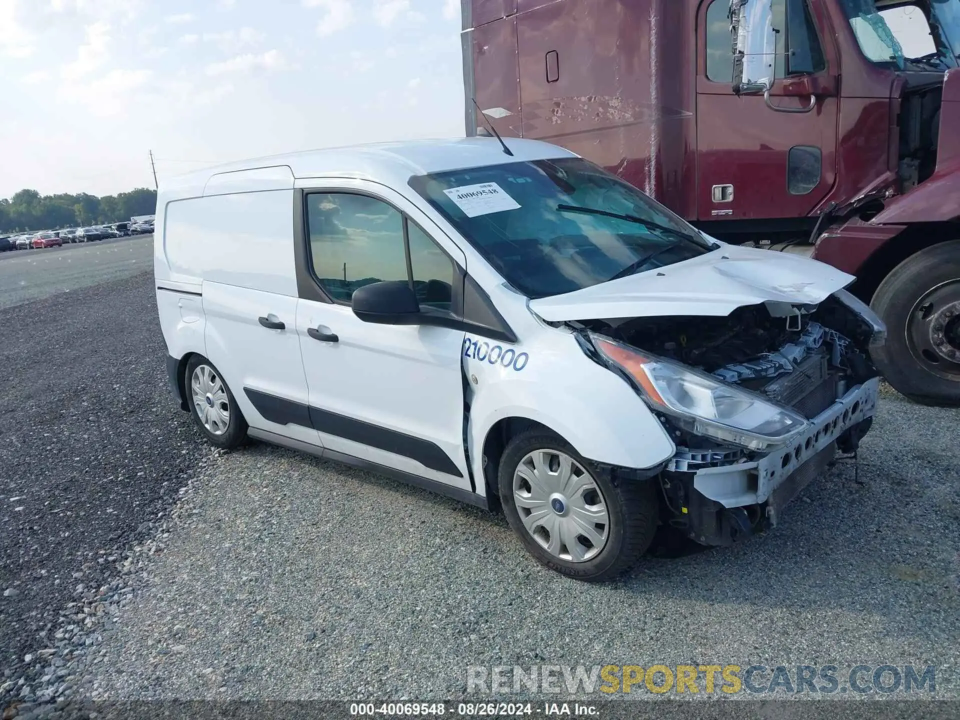 1 Photograph of a damaged car NM0LS6E74L1435888 FORD TRANSIT CONNECT 2020