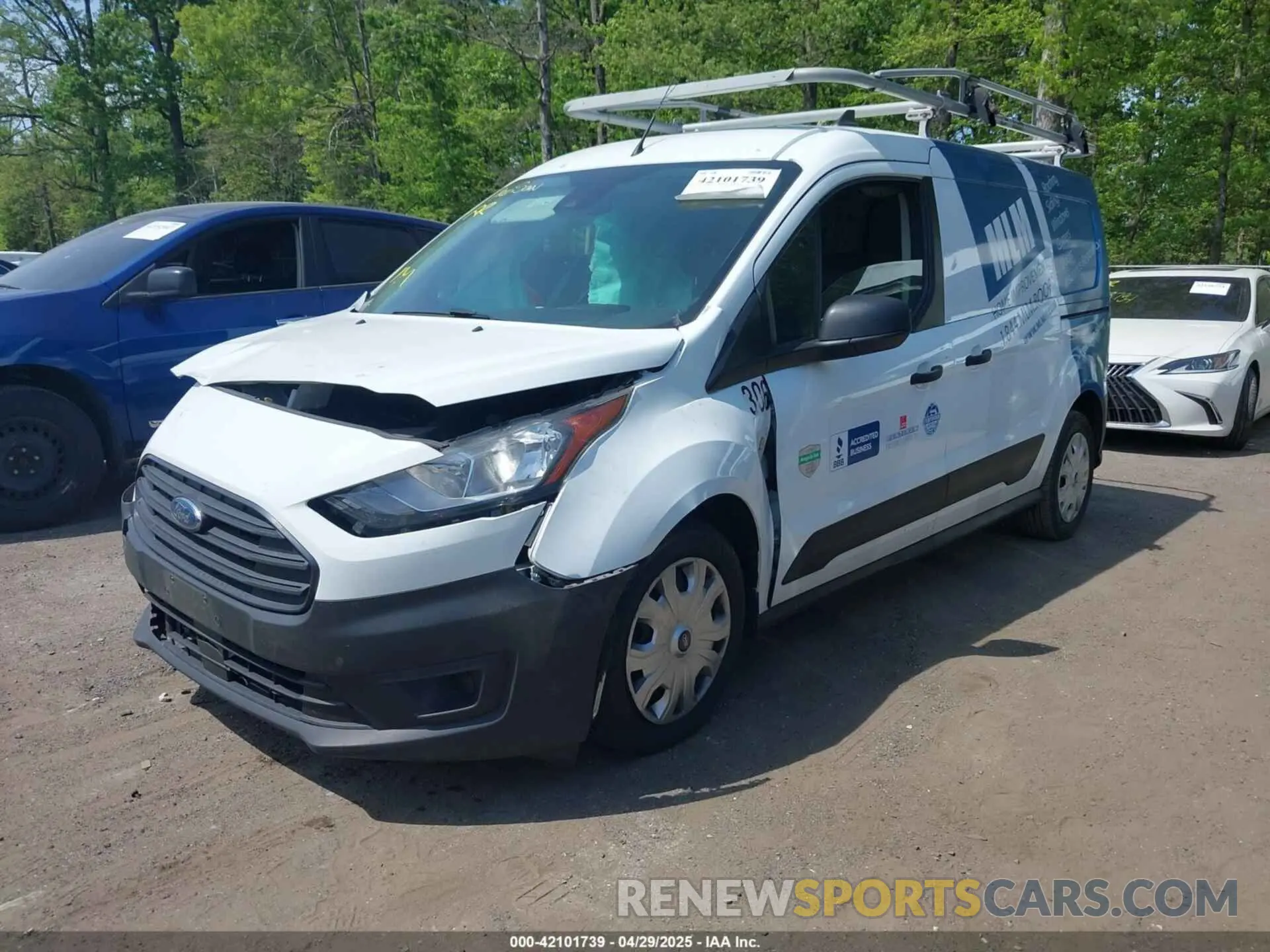2 Фотография поврежденного автомобиля NM0LS7E23L1473168 FORD TRANSIT CONNECT 2020