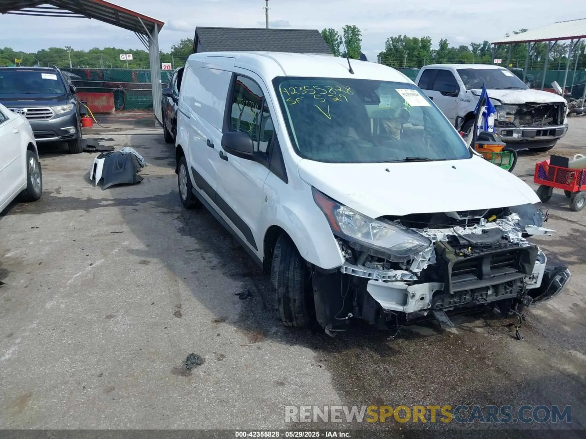 1 Photograph of a damaged car NM0LS7E23L1476488 FORD TRANSIT CONNECT 2020