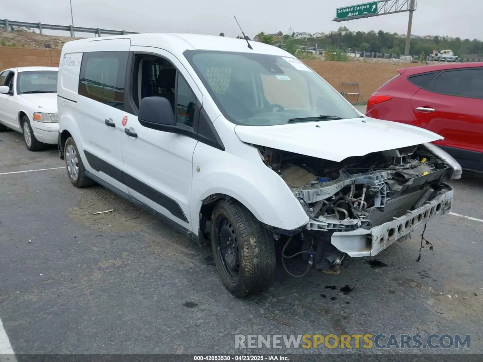 1 Photograph of a damaged car NM0LS7E72L1455577 FORD TRANSIT CONNECT 2020