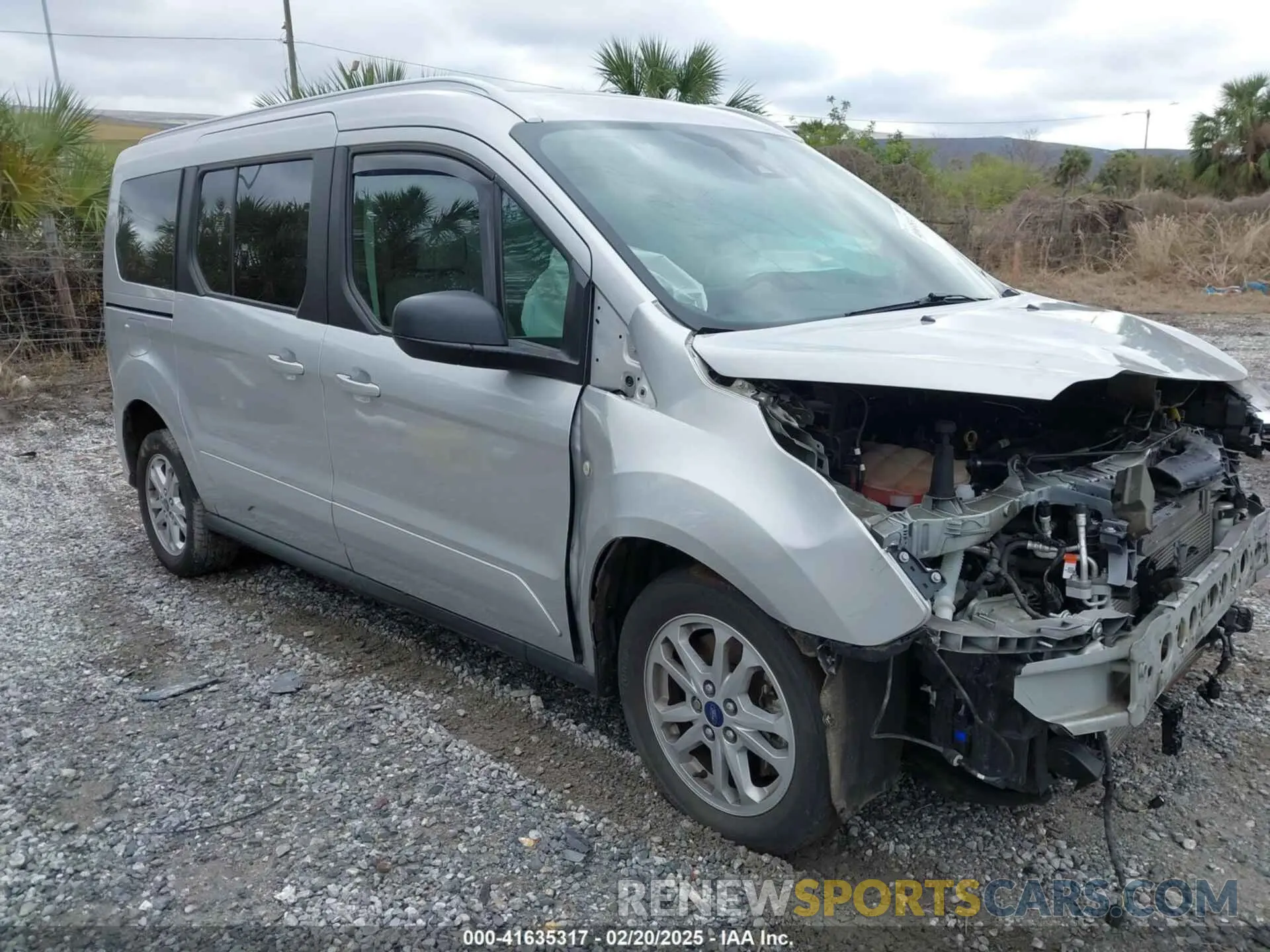 1 Photograph of a damaged car NM0GE9F21M1504485 FORD TRANSIT CONNECT 2021