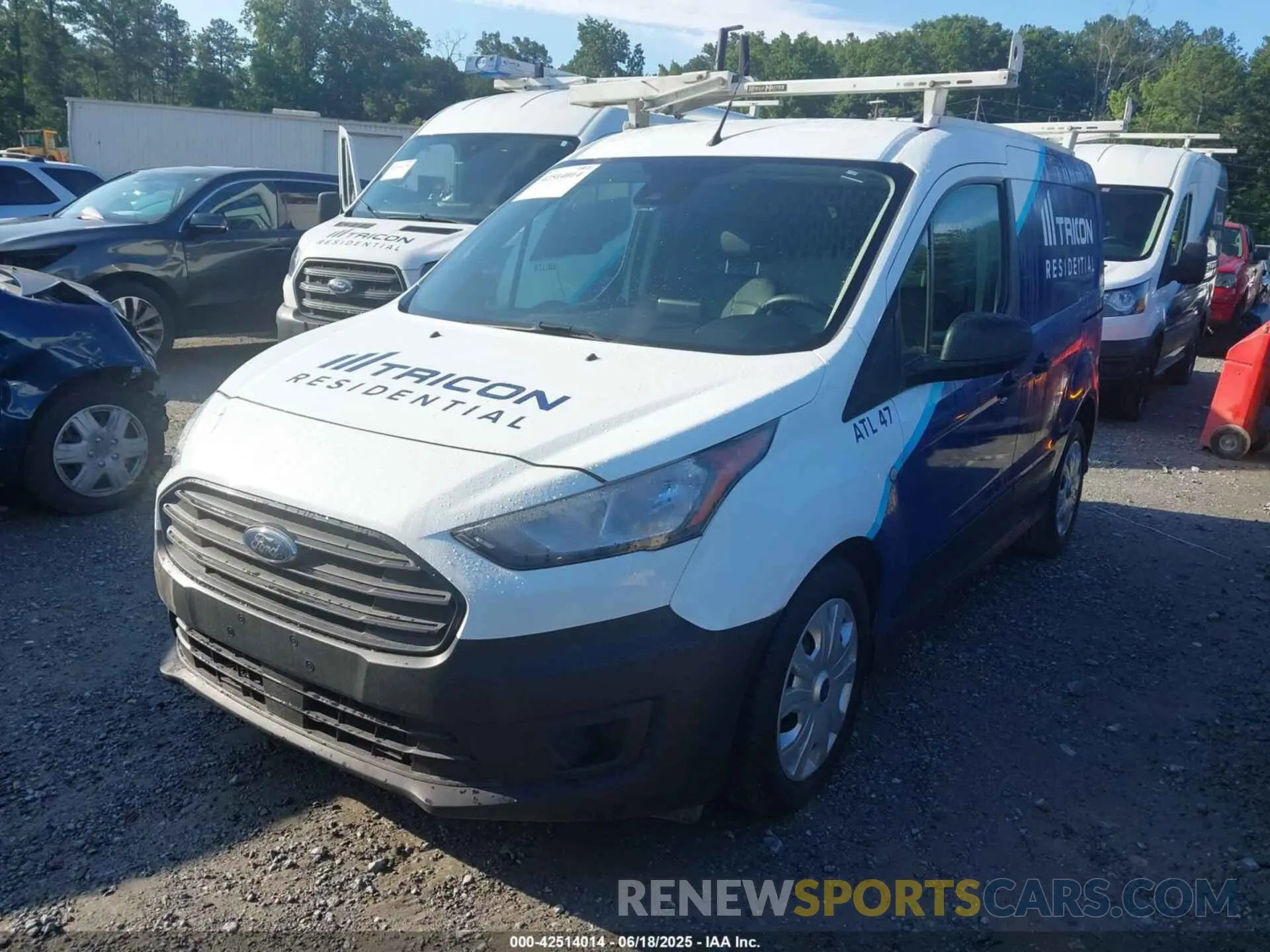 2 Фотография поврежденного автомобиля NM0LS6E27M1488977 FORD TRANSIT CONNECT 2021