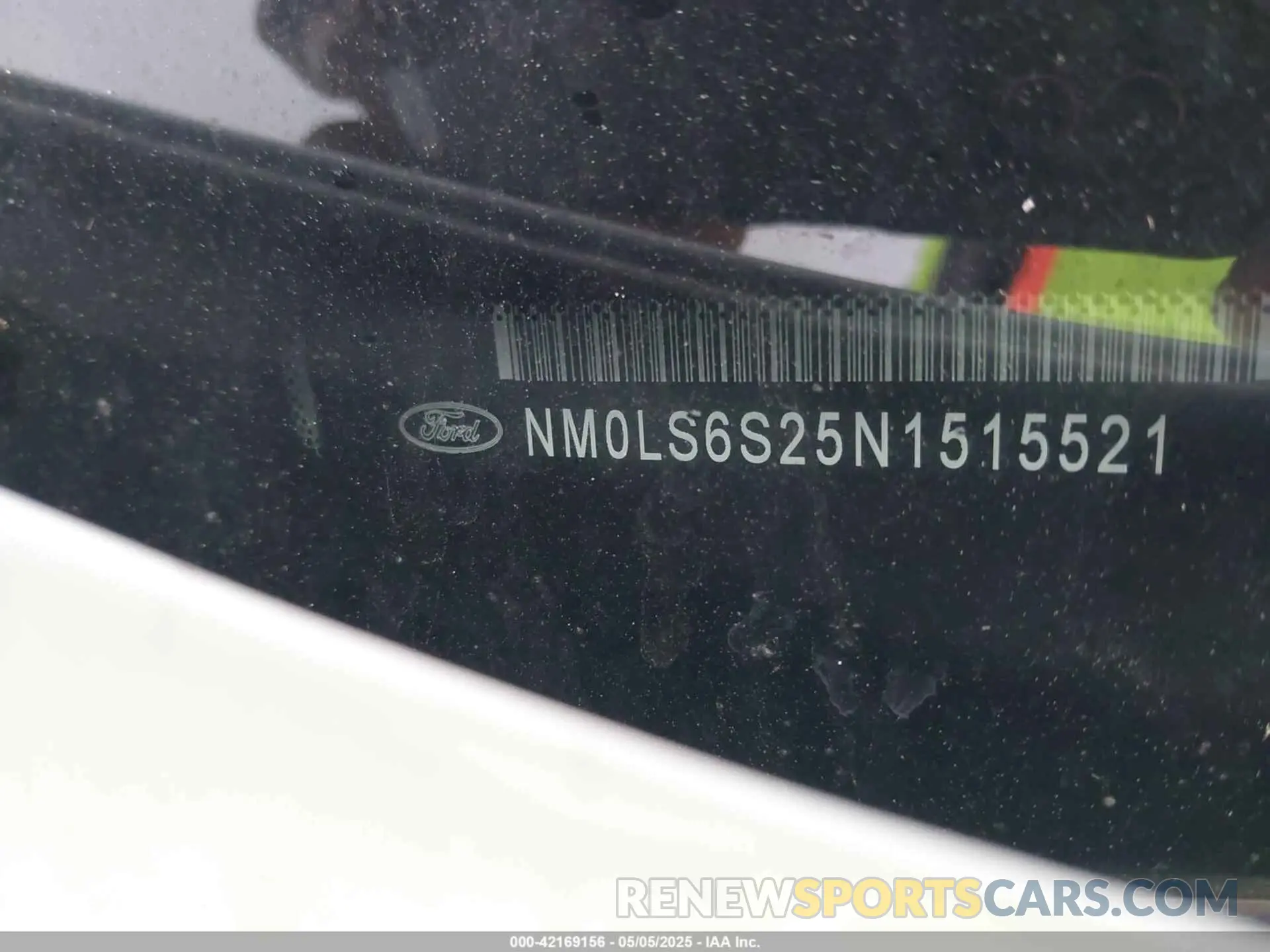 9 Фотография поврежденного автомобиля NM0LS6S25N1515521 FORD TRANSIT CONNECT 2022