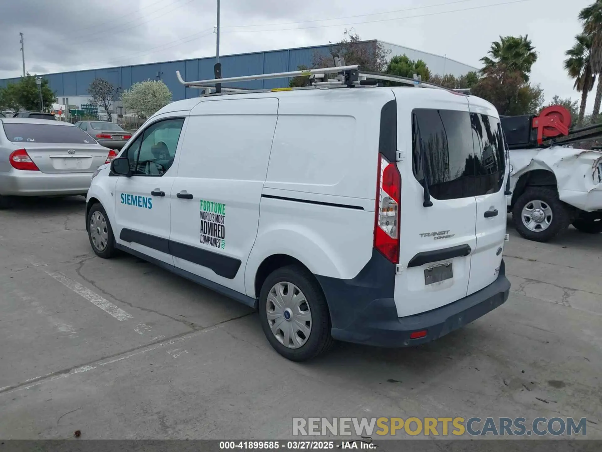 3 Фотография поврежденного автомобиля NM0LS7S28N1518287 FORD TRANSIT CONNECT 2022