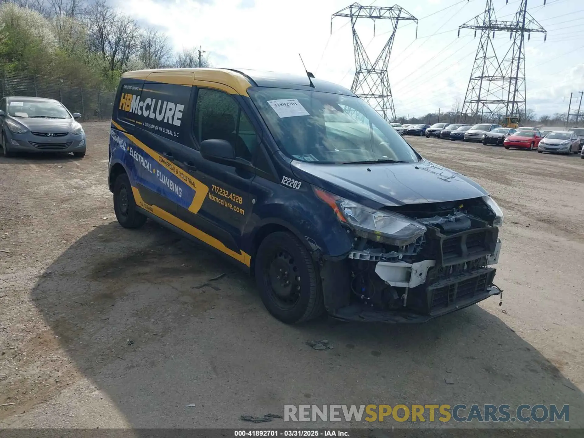 1 Фотография поврежденного автомобиля NM0LS7S2XN1530571 FORD TRANSIT CONNECT 2022