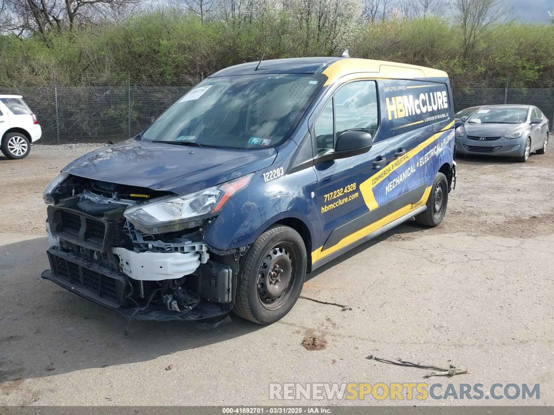 2 Фотография поврежденного автомобиля NM0LS7S2XN1530571 FORD TRANSIT CONNECT 2022