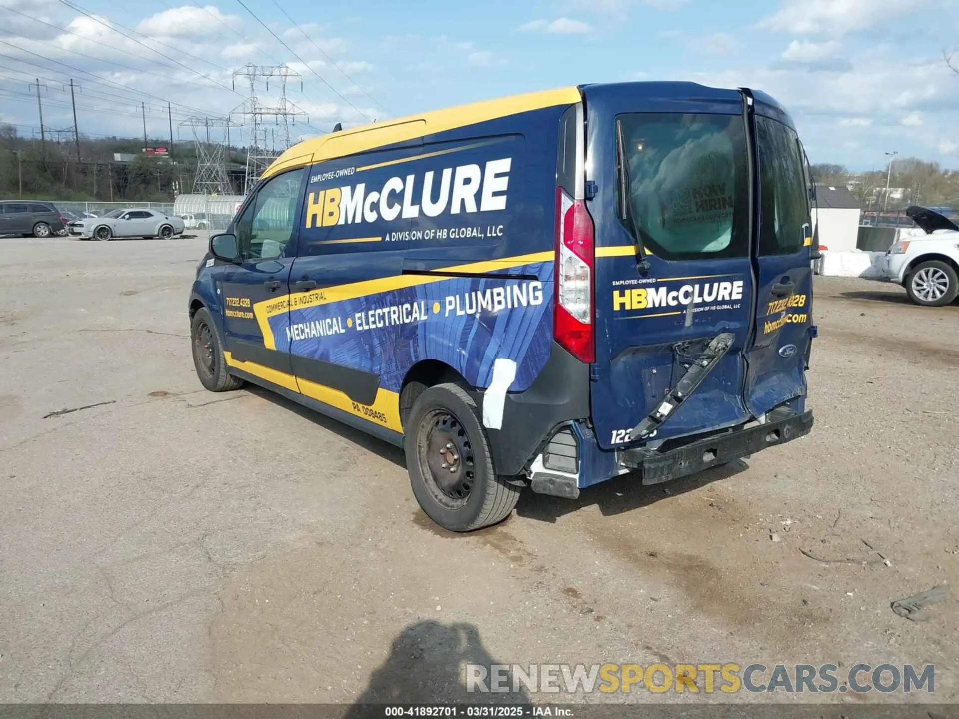 3 Фотография поврежденного автомобиля NM0LS7S2XN1530571 FORD TRANSIT CONNECT 2022