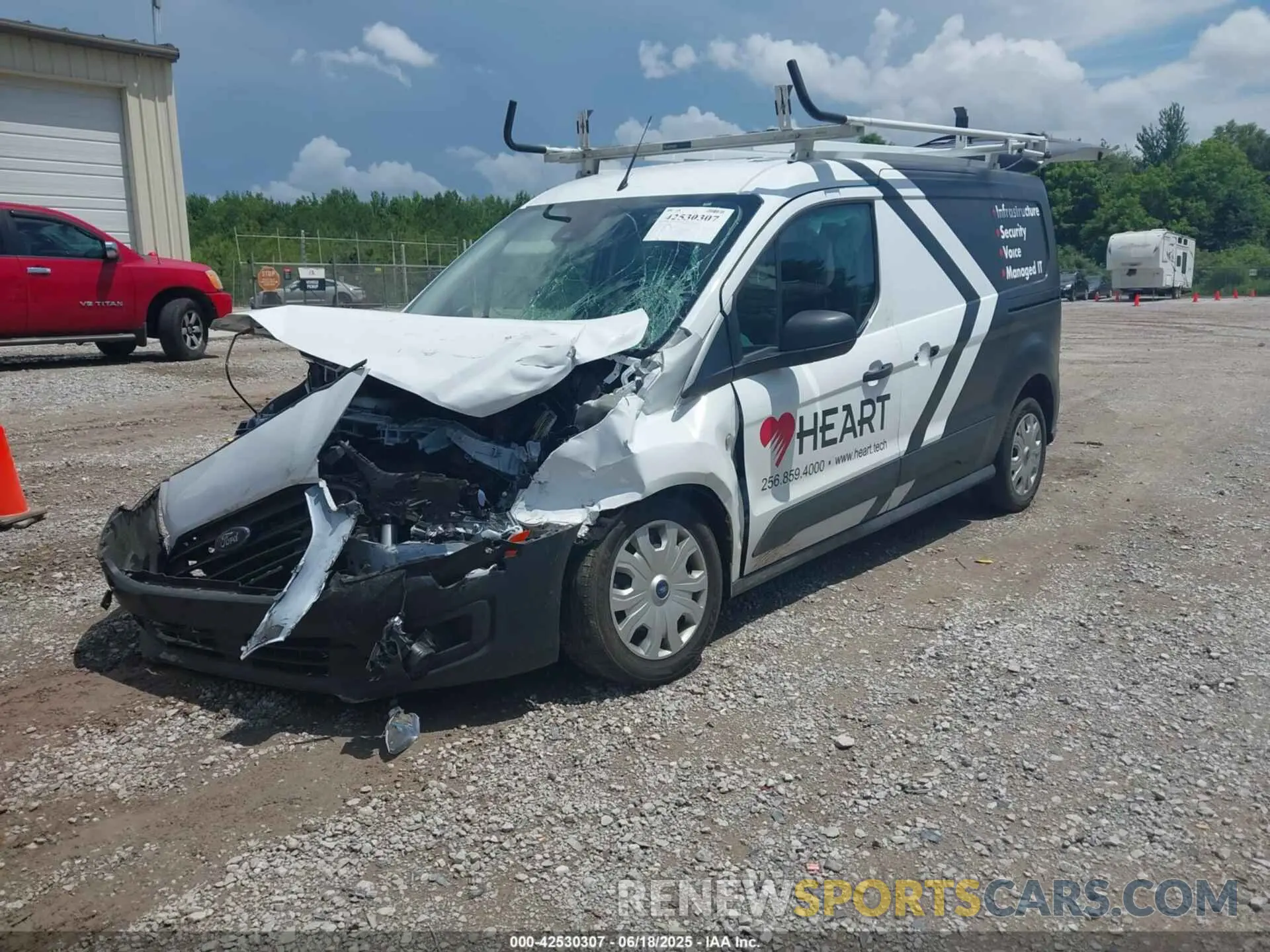 2 Photograph of a damaged car NM0LE7S27P1569645 FORD TRANSIT CONNECT 2023