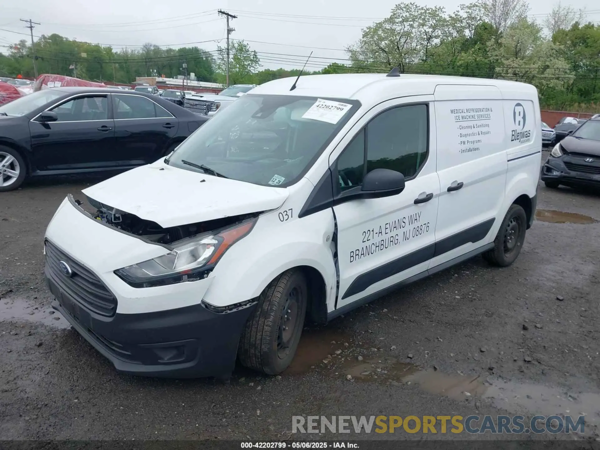 2 Photograph of a damaged car NM0LS7S26P1565868 FORD TRANSIT CONNECT 2023