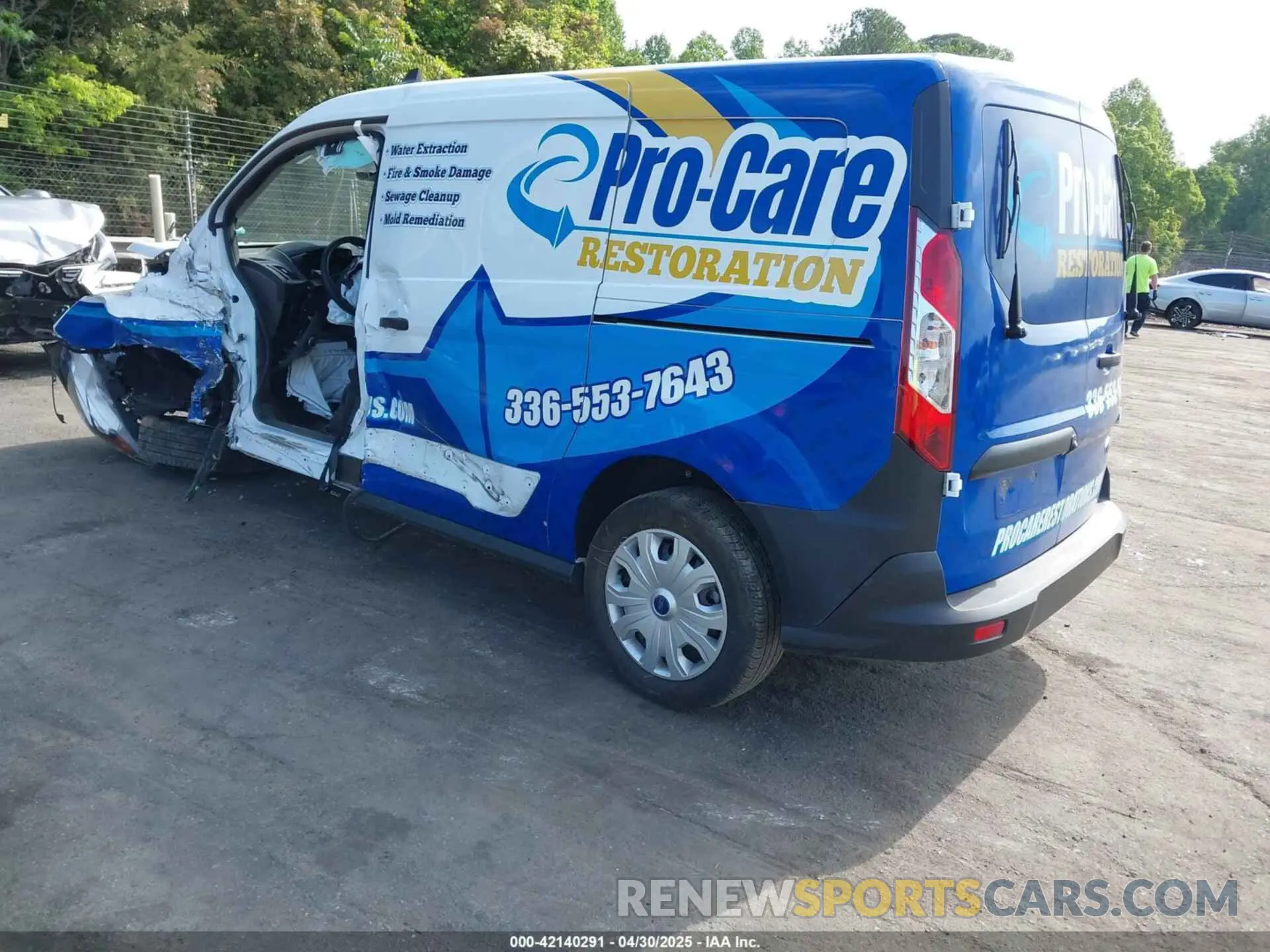 3 Фотография поврежденного автомобиля NM0LS7S2XP1565226 FORD TRANSIT CONNECT 2023