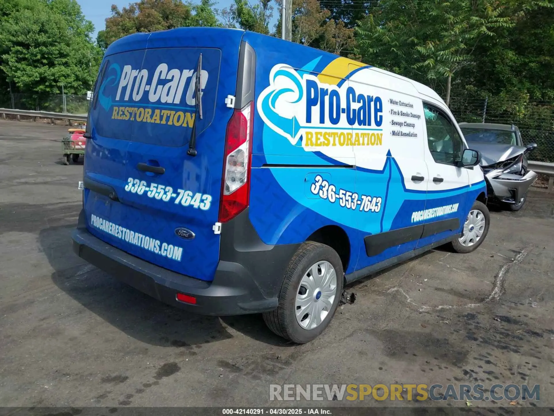 4 Фотография поврежденного автомобиля NM0LS7S2XP1565226 FORD TRANSIT CONNECT 2023