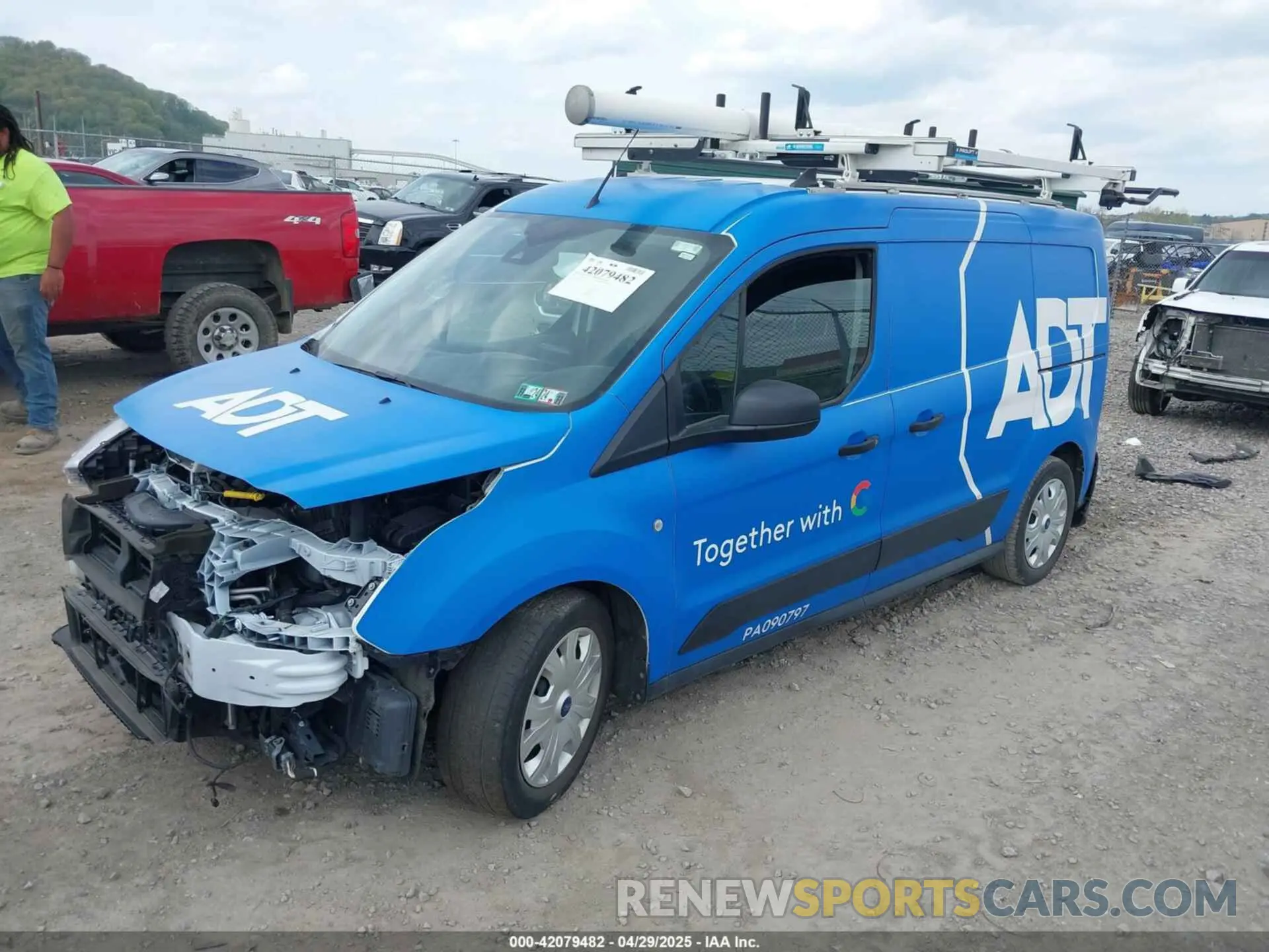 2 Photograph of a damaged car NM0LS7T24P1558982 FORD TRANSIT CONNECT 2023