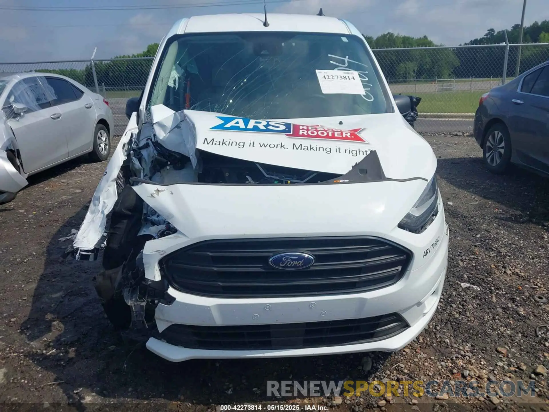 12 Фотография поврежденного автомобиля NM0LS7T28P1550285 FORD TRANSIT CONNECT 2023