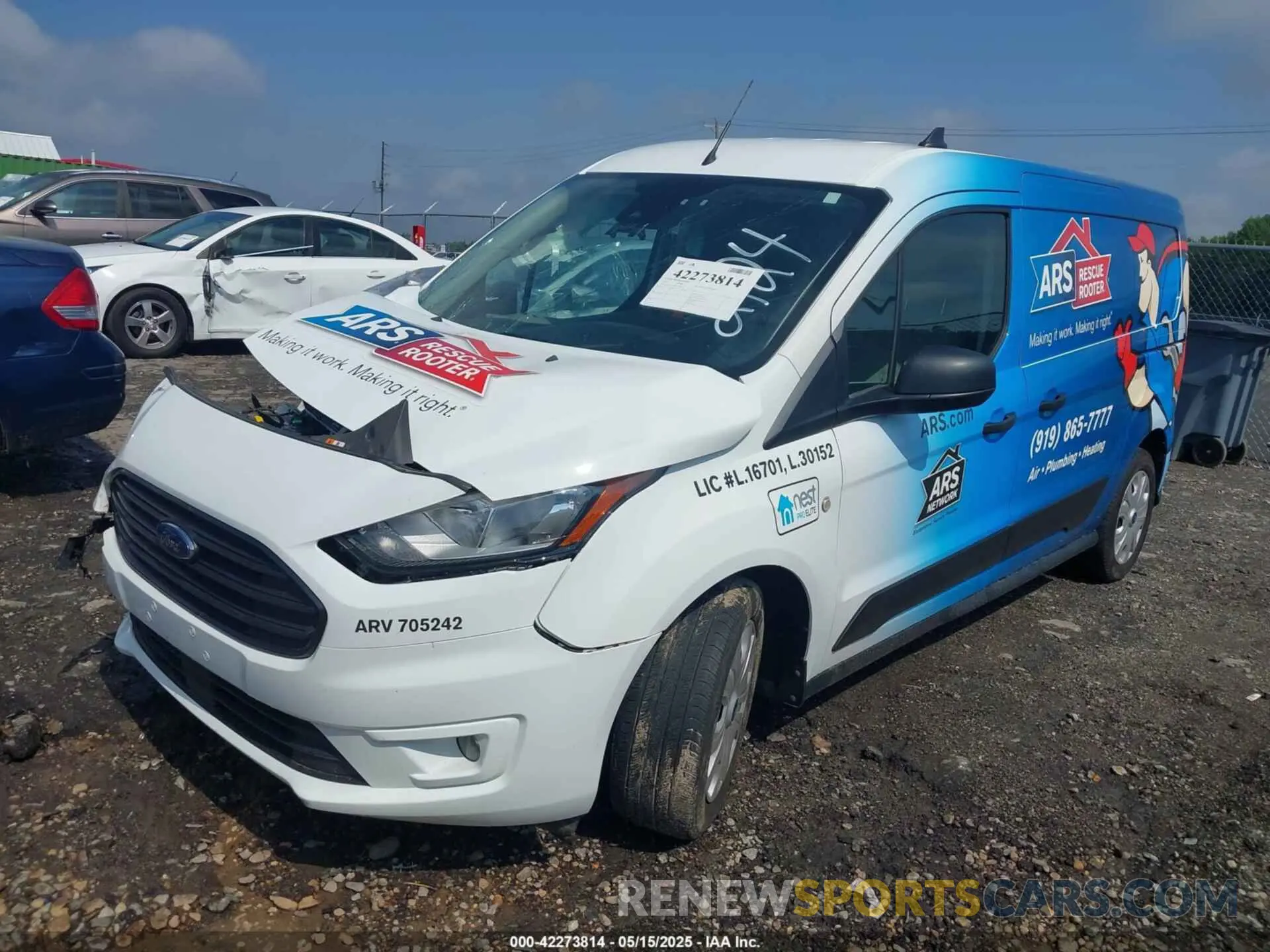 2 Фотография поврежденного автомобиля NM0LS7T28P1550285 FORD TRANSIT CONNECT 2023