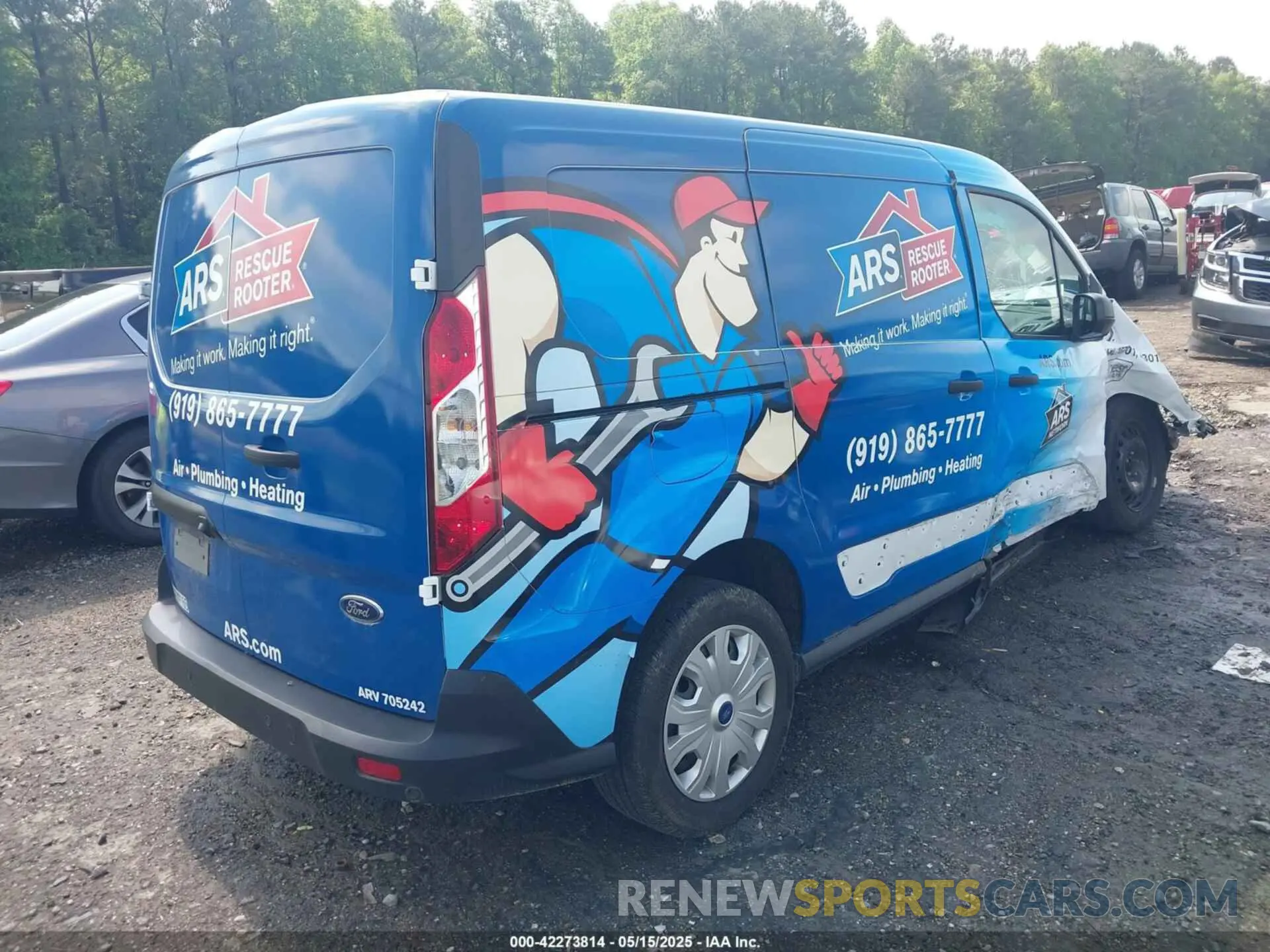 4 Фотография поврежденного автомобиля NM0LS7T28P1550285 FORD TRANSIT CONNECT 2023