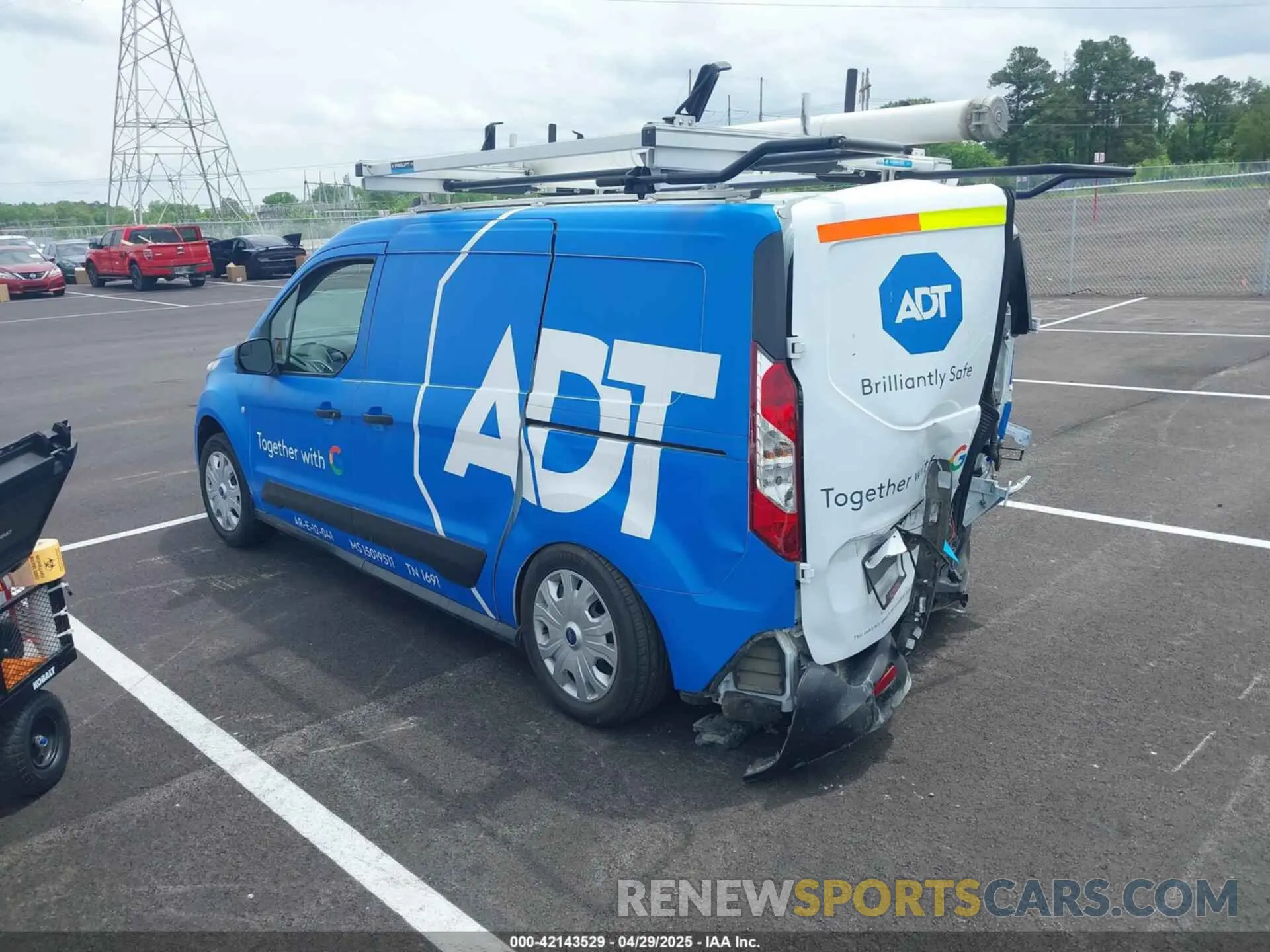 3 Photograph of a damaged car NM0LS7T28P1558919 FORD TRANSIT CONNECT 2023