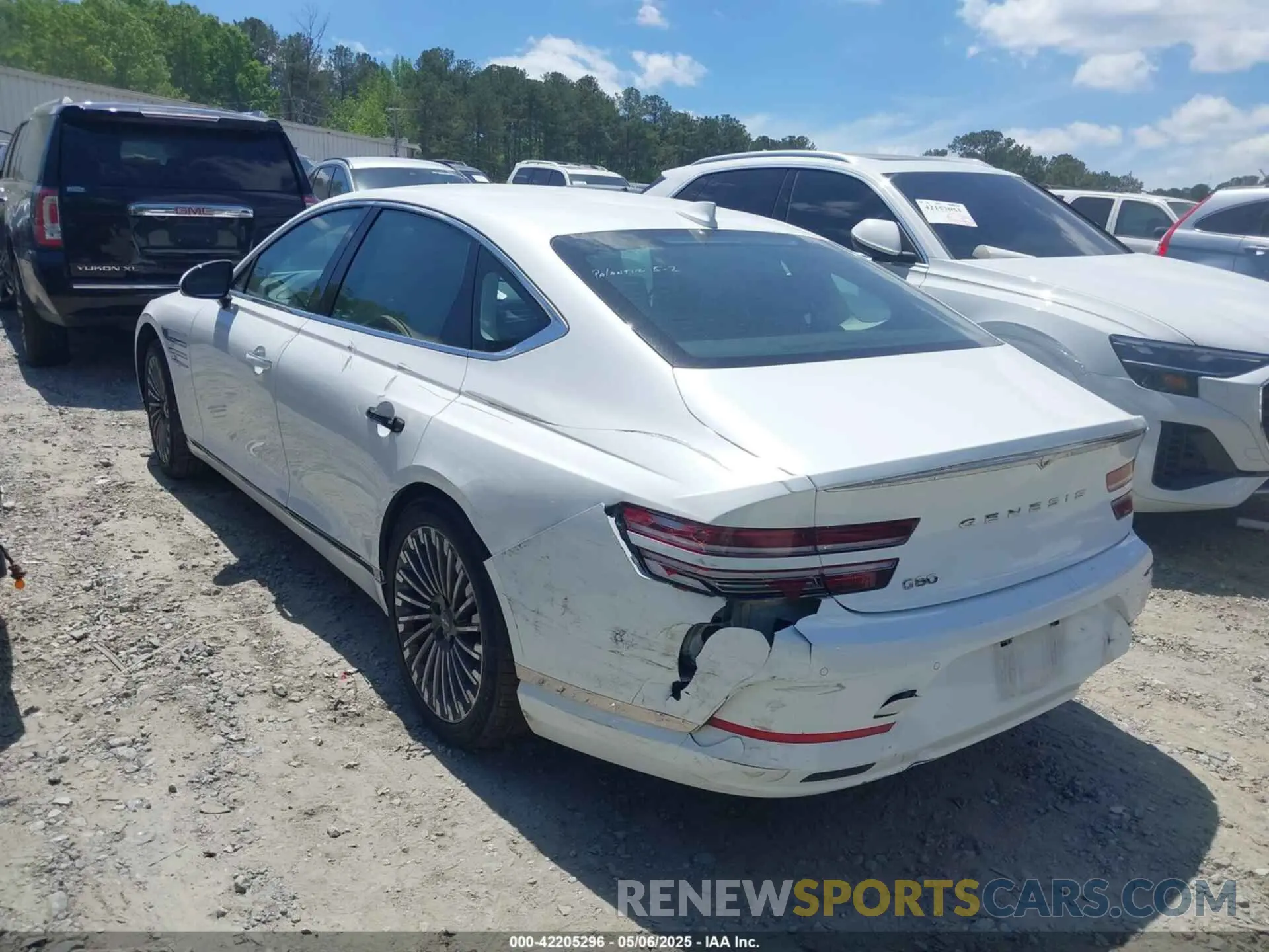 3 Photograph of a damaged car KMTGE4S15PU007107 GENESIS ELECTRIFIED G80 2023