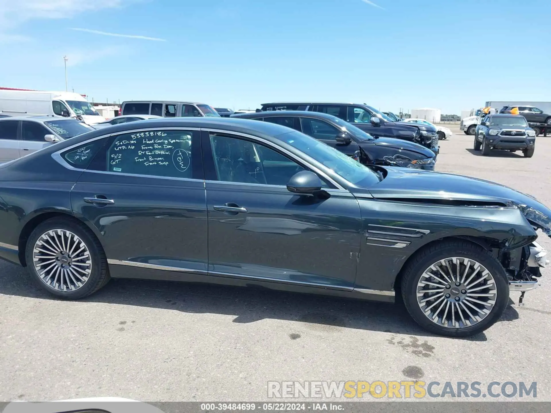 14 Фотография поврежденного автомобиля KMTGE4S17PU007500 GENESIS ELECTRIFIED G80 2023