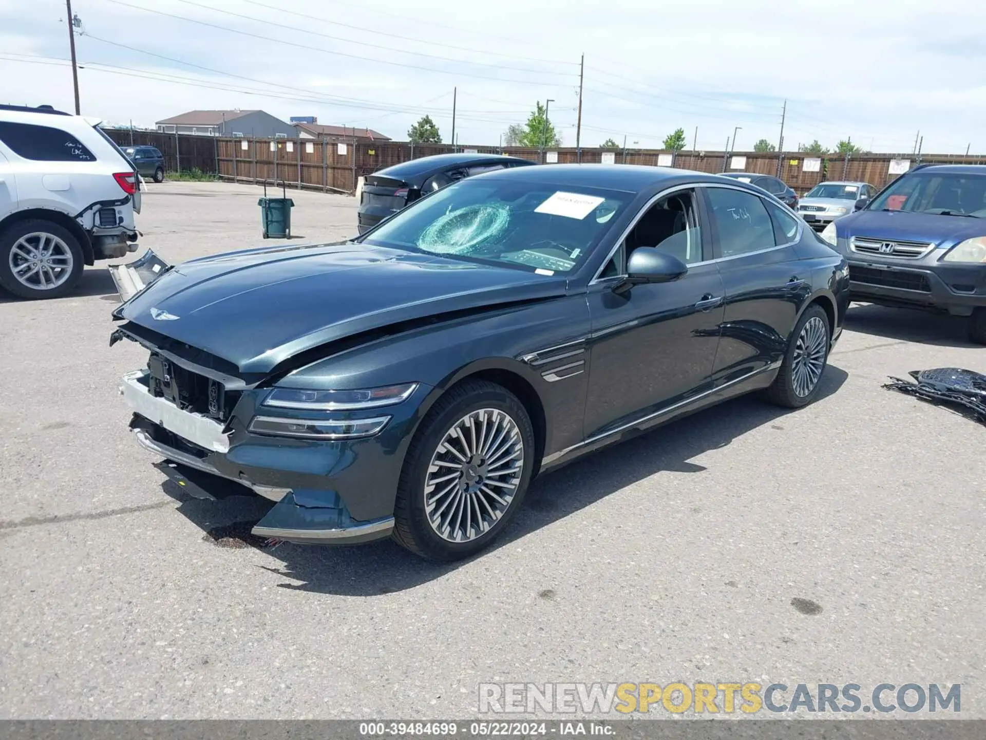 2 Фотография поврежденного автомобиля KMTGE4S17PU007500 GENESIS ELECTRIFIED G80 2023