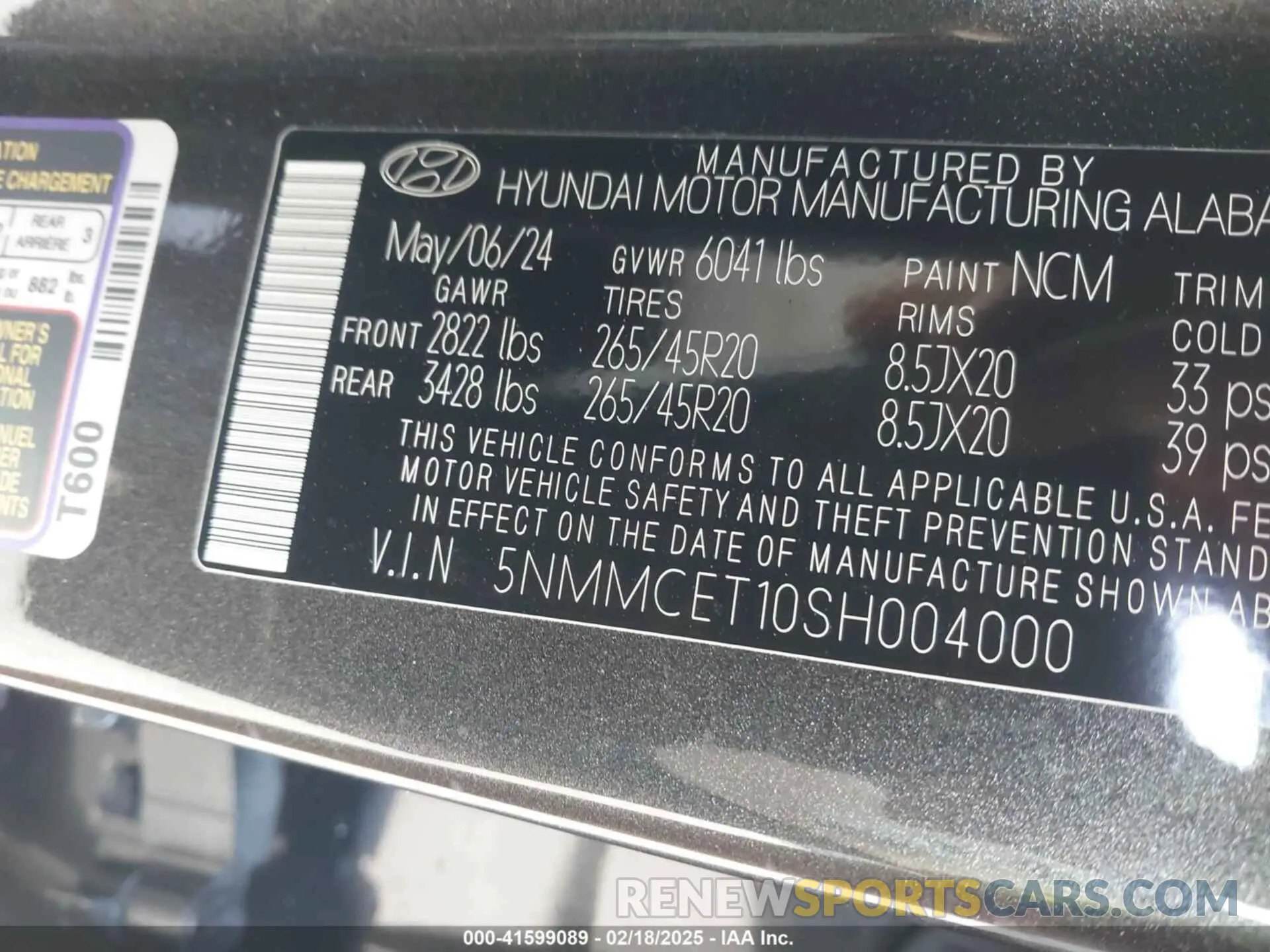9 Фотография поврежденного автомобиля 5NMMCET10SH004000 GENESIS ELECTRIFIED GV70 2025