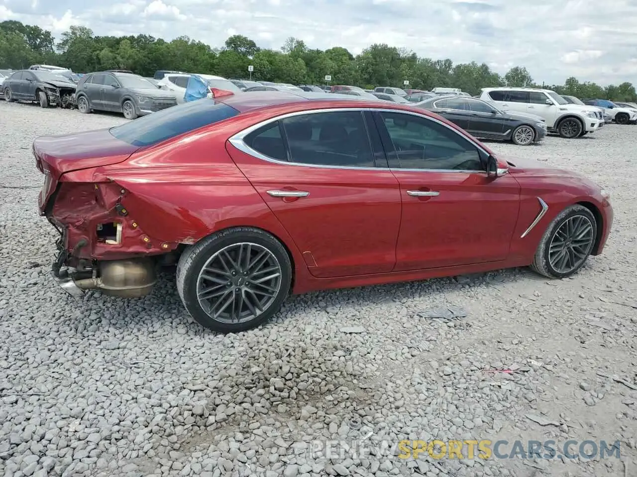 3 Фотография поврежденного автомобиля KMTG34LA2KU032267 GENESIS G70 2019