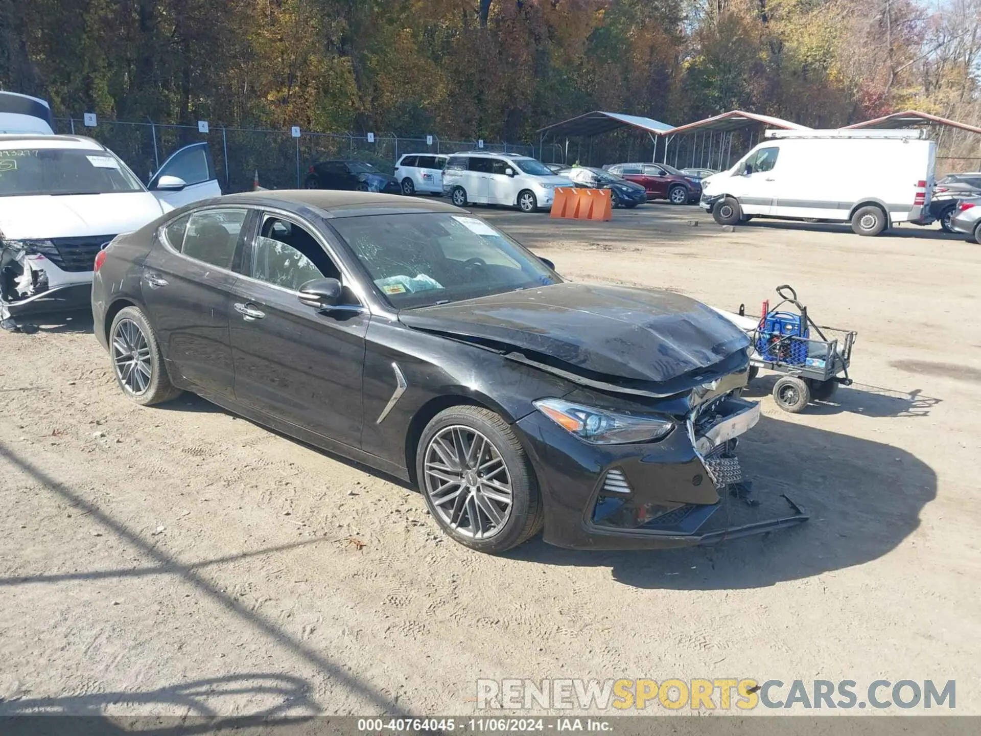 1 Photograph of a damaged car KMTG34LA5KU044008 GENESIS G70 2019