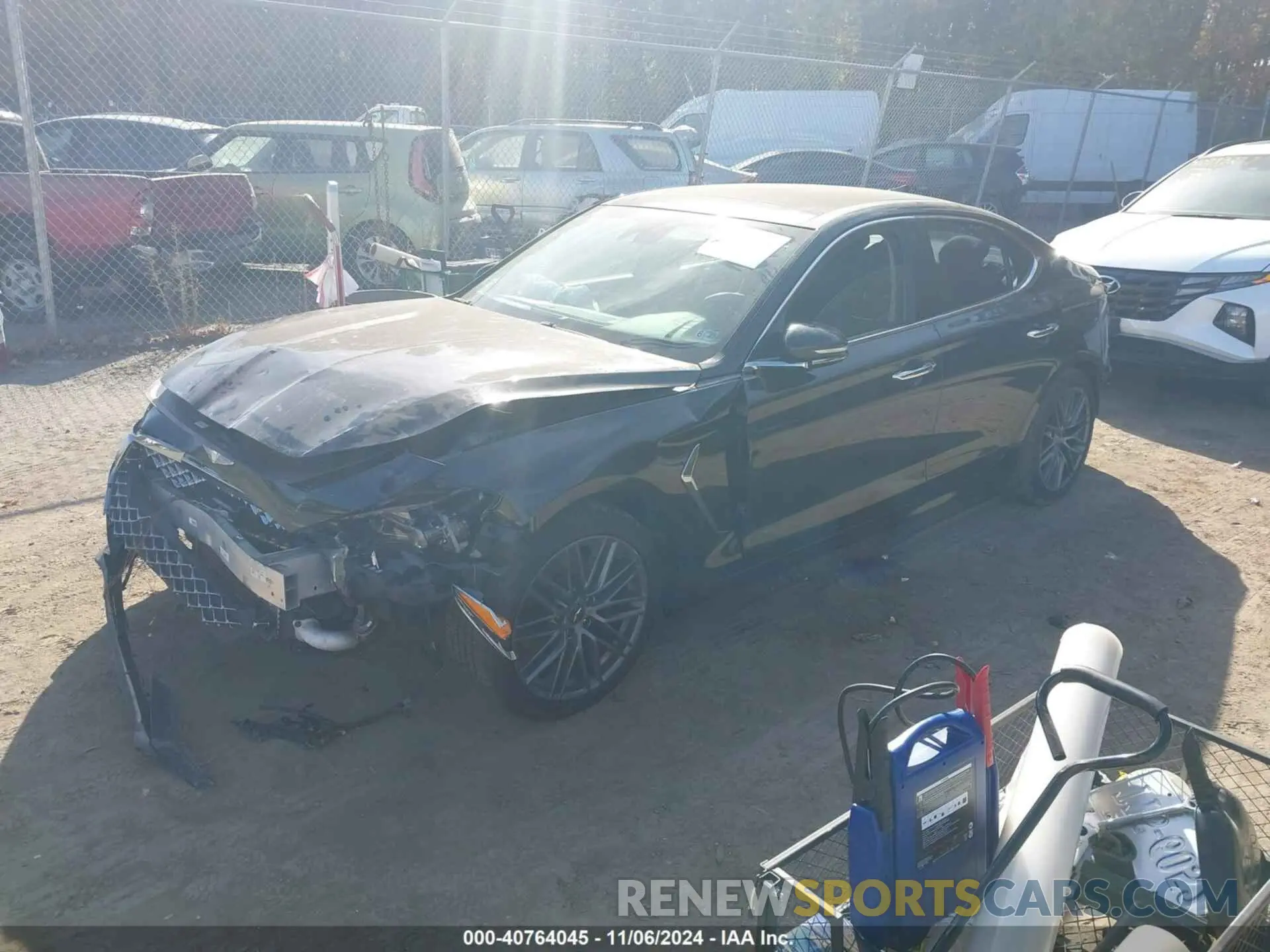 2 Photograph of a damaged car KMTG34LA5KU044008 GENESIS G70 2019