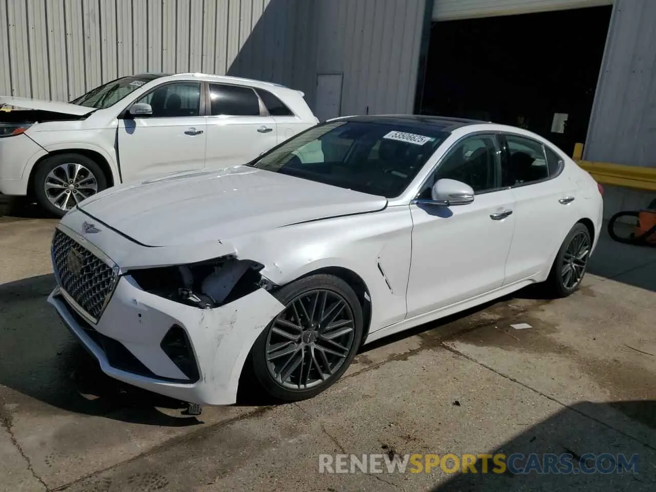 1 Фотография поврежденного автомобиля KMTG34LA6KU044132 GENESIS G70 2019