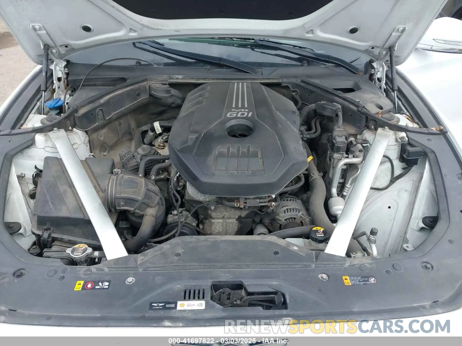 10 Photograph of a damaged car KMTG34LA8KU027252 GENESIS G70 2019