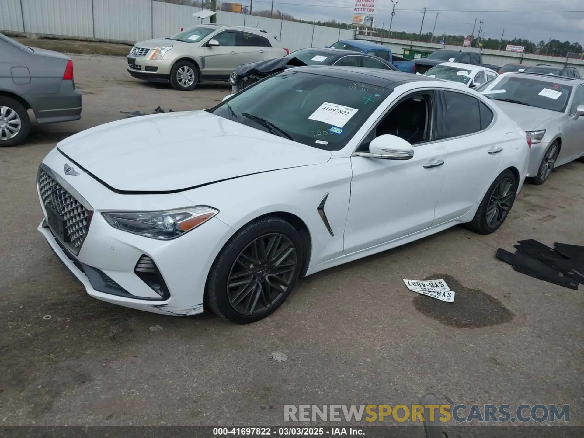 2 Photograph of a damaged car KMTG34LA8KU027252 GENESIS G70 2019