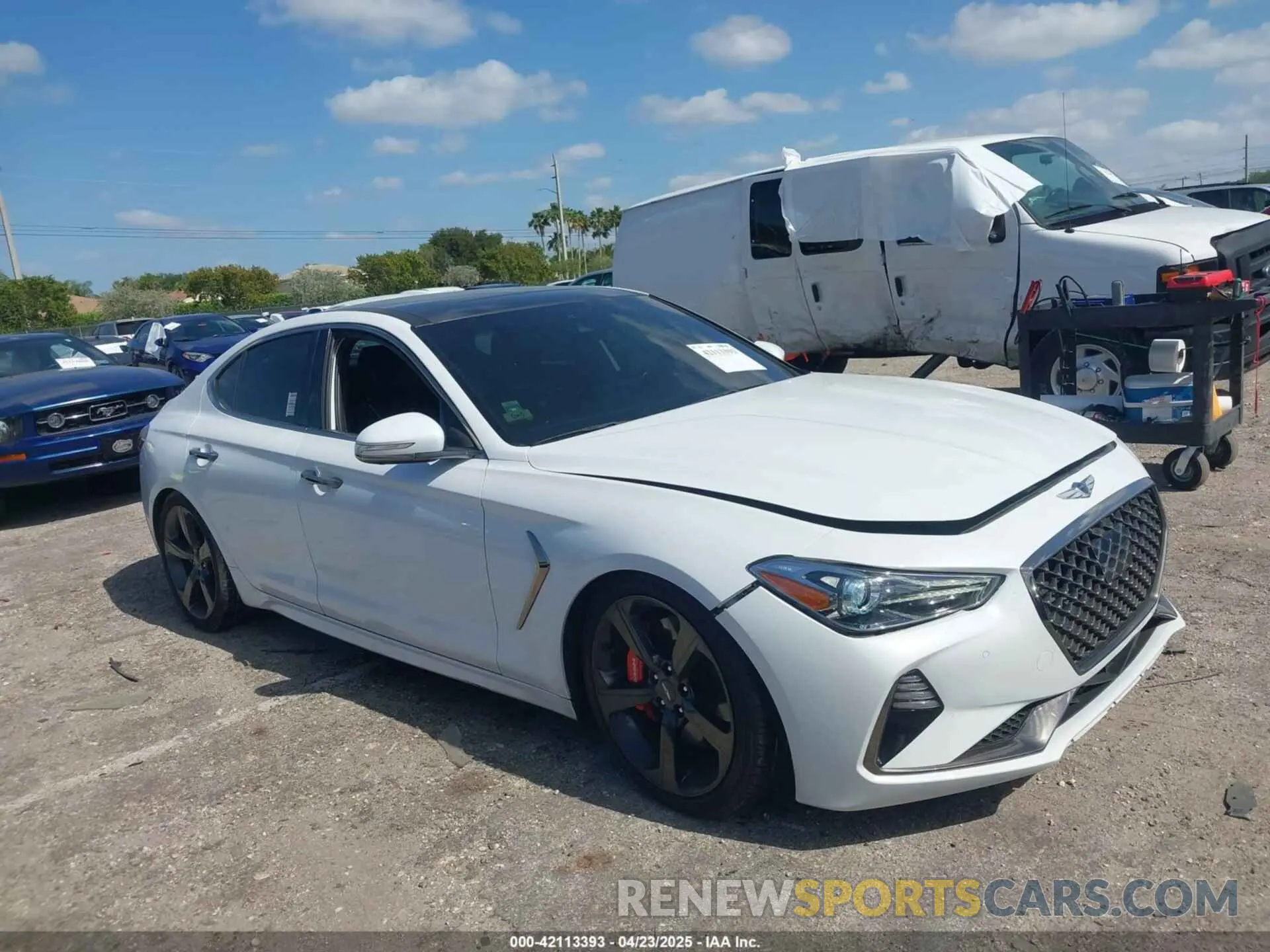 1 Фотография поврежденного автомобиля KMTG34LE0KU034232 GENESIS G70 2019