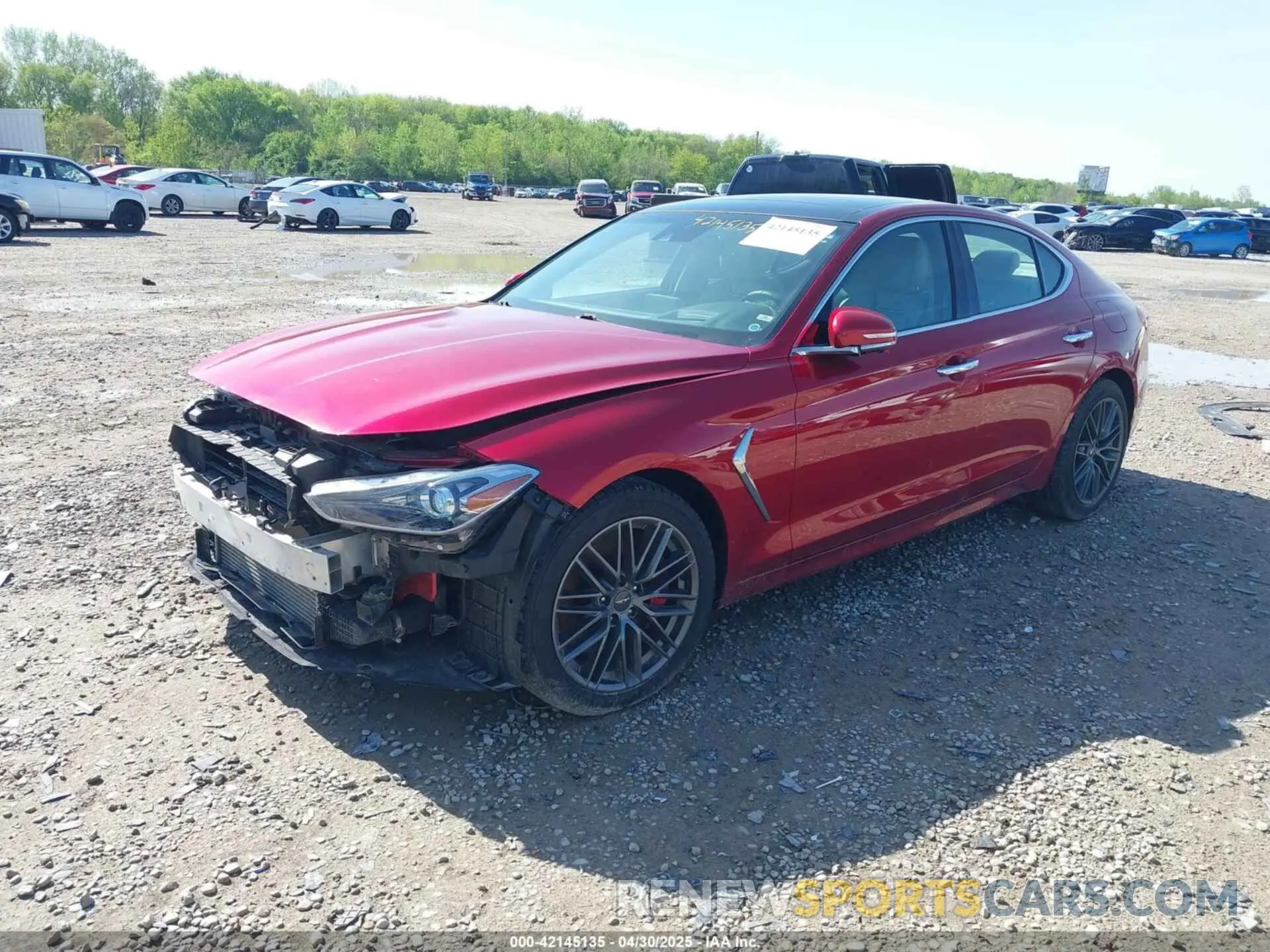 2 Фотография поврежденного автомобиля KMTG34LE0KU039981 GENESIS G70 2019