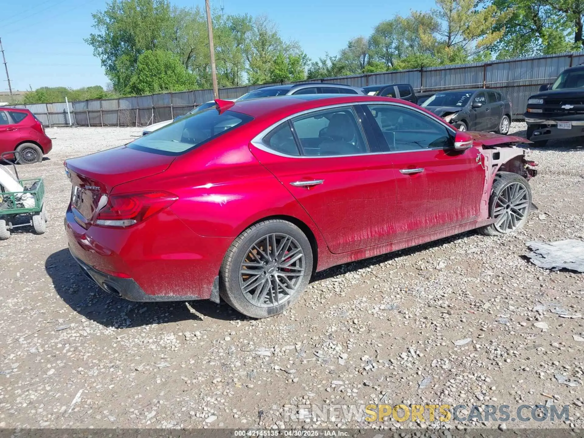 4 Фотография поврежденного автомобиля KMTG34LE0KU039981 GENESIS G70 2019