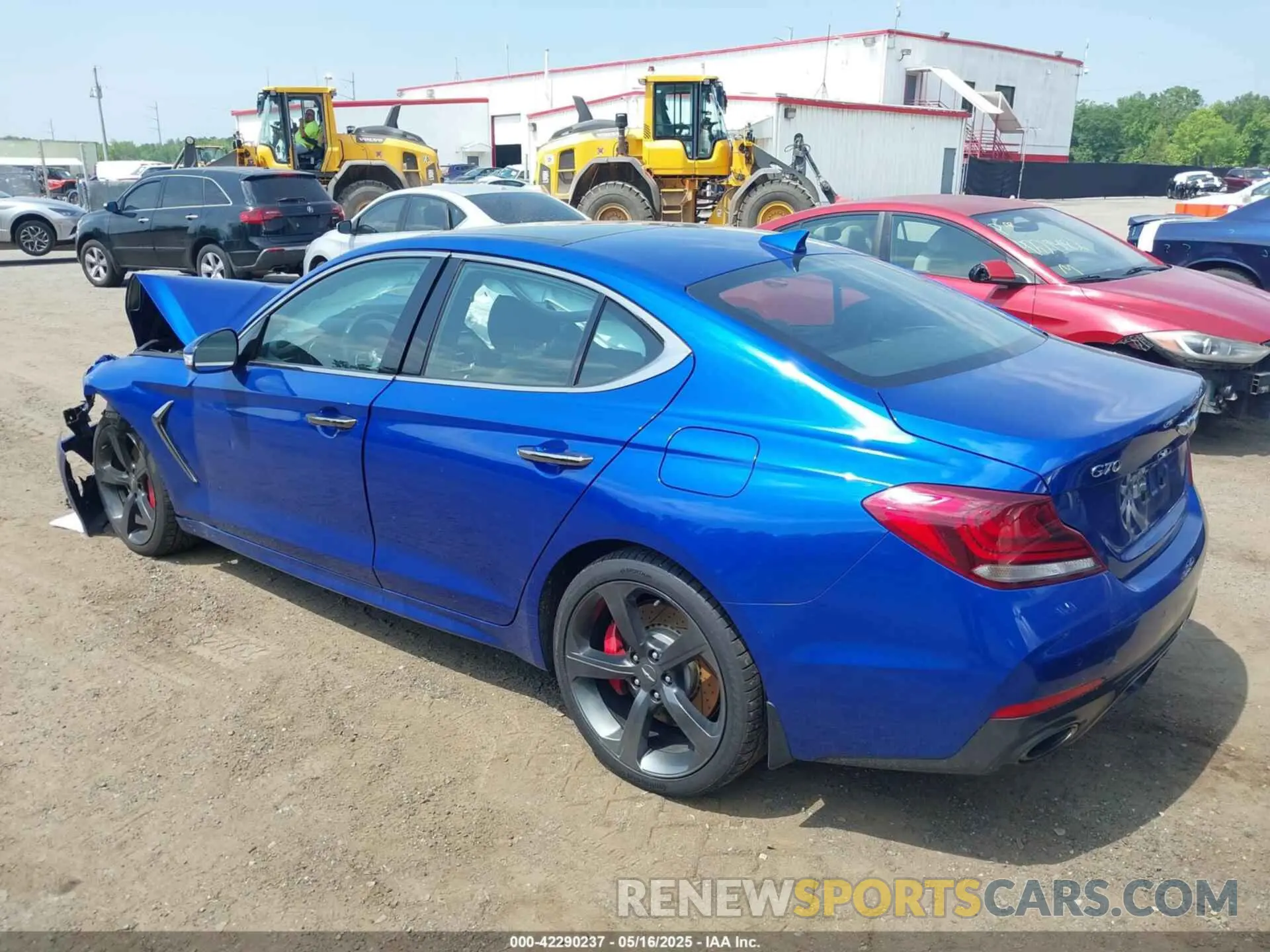 3 Фотография поврежденного автомобиля KMTG34LE1KU040136 GENESIS G70 2019