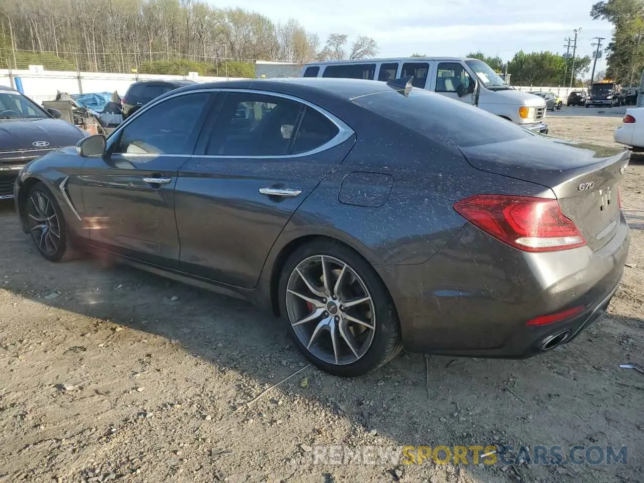 2 Фотография поврежденного автомобиля KMTG34LE2KU016914 GENESIS G70 2019