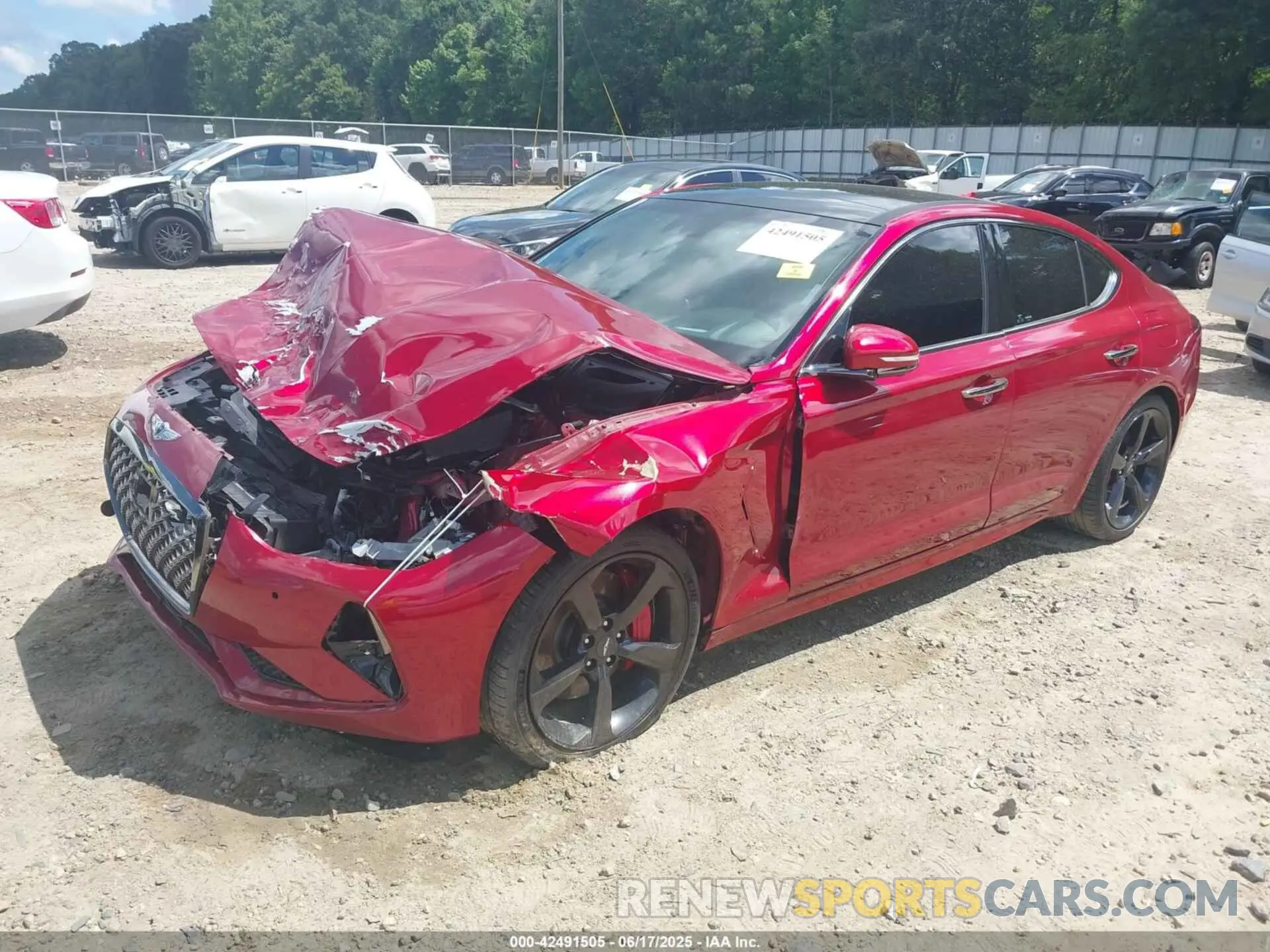 2 Photograph of a damaged car KMTG34LE3KU031793 GENESIS G70 2019