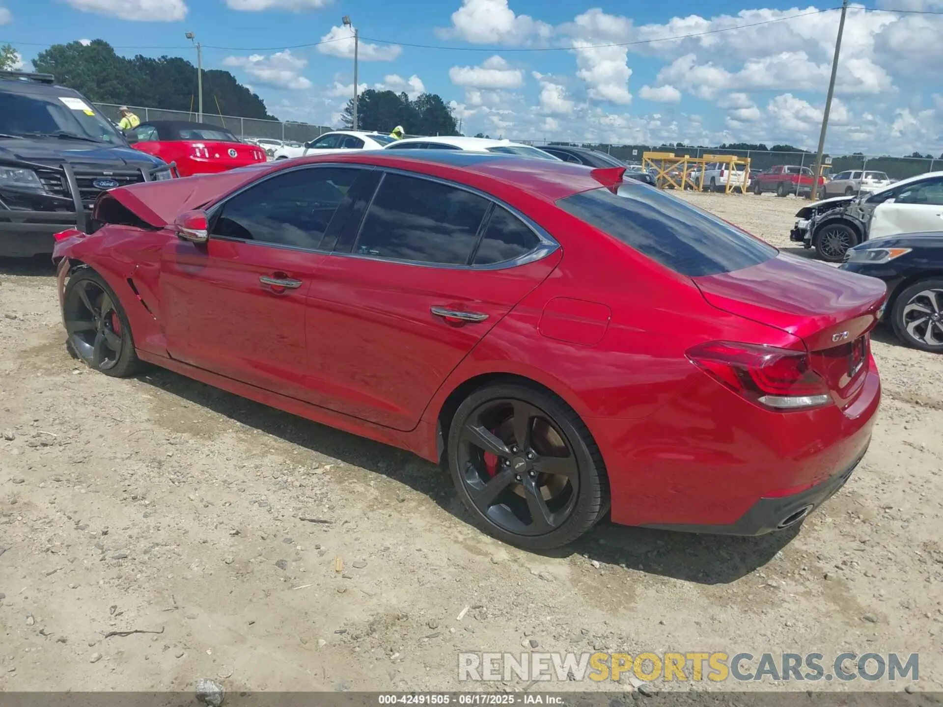 3 Photograph of a damaged car KMTG34LE3KU031793 GENESIS G70 2019