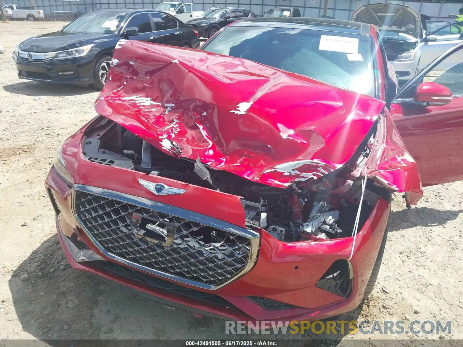 6 Photograph of a damaged car KMTG34LE3KU031793 GENESIS G70 2019