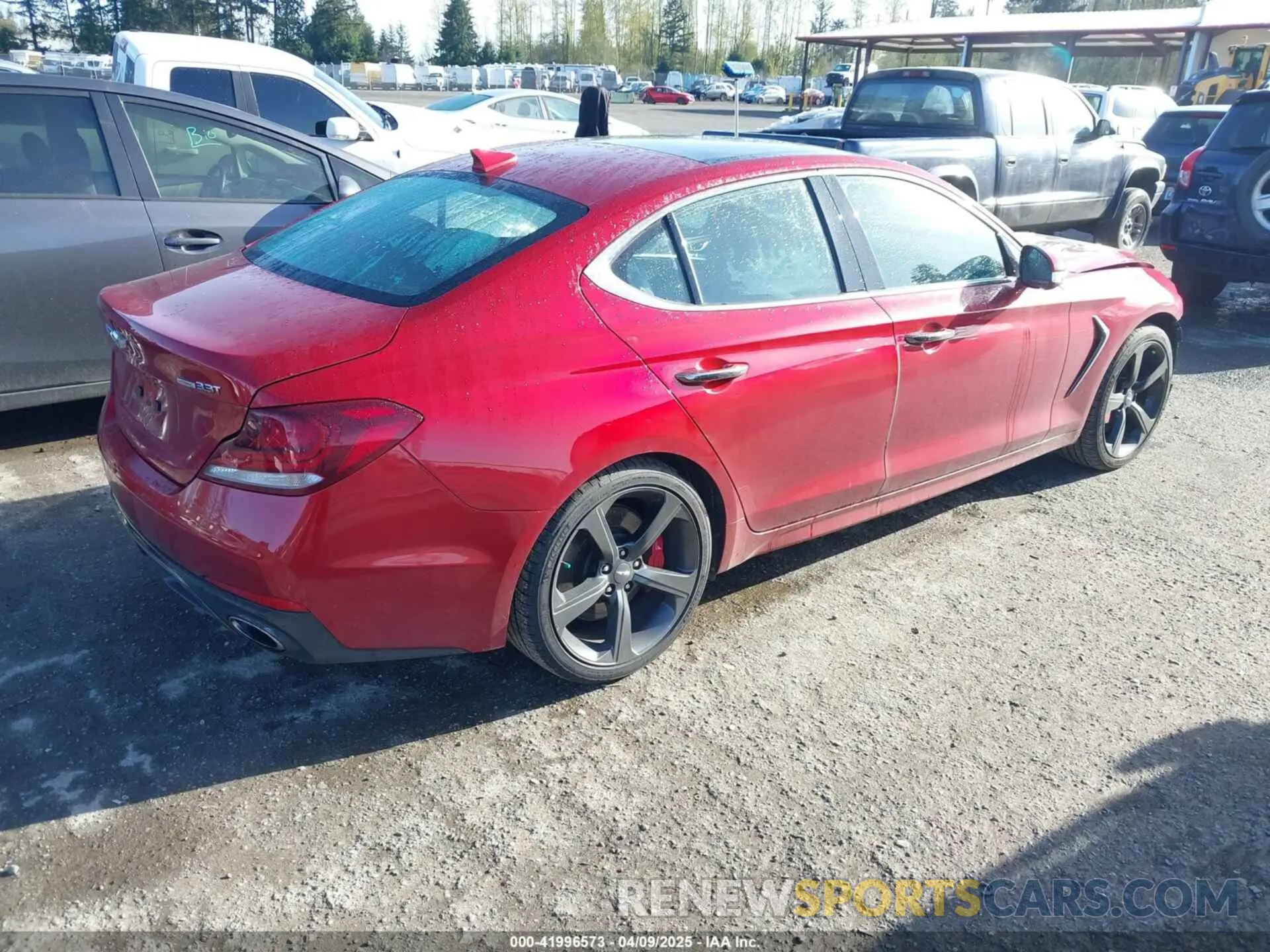 4 Photograph of a damaged car KMTG34LE6KU022487 GENESIS G70 2019