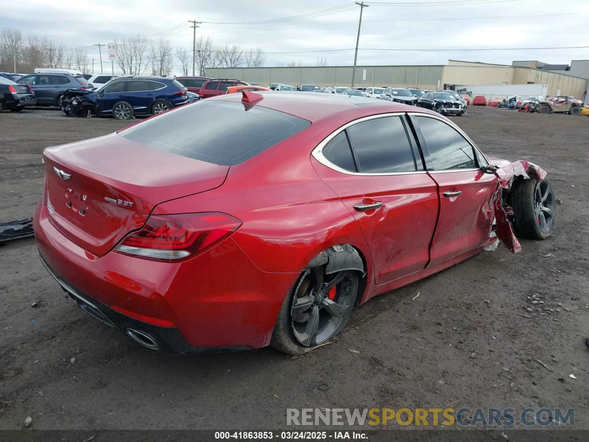 4 Photograph of a damaged car KMTG34LE7KU017931 GENESIS G70 2019