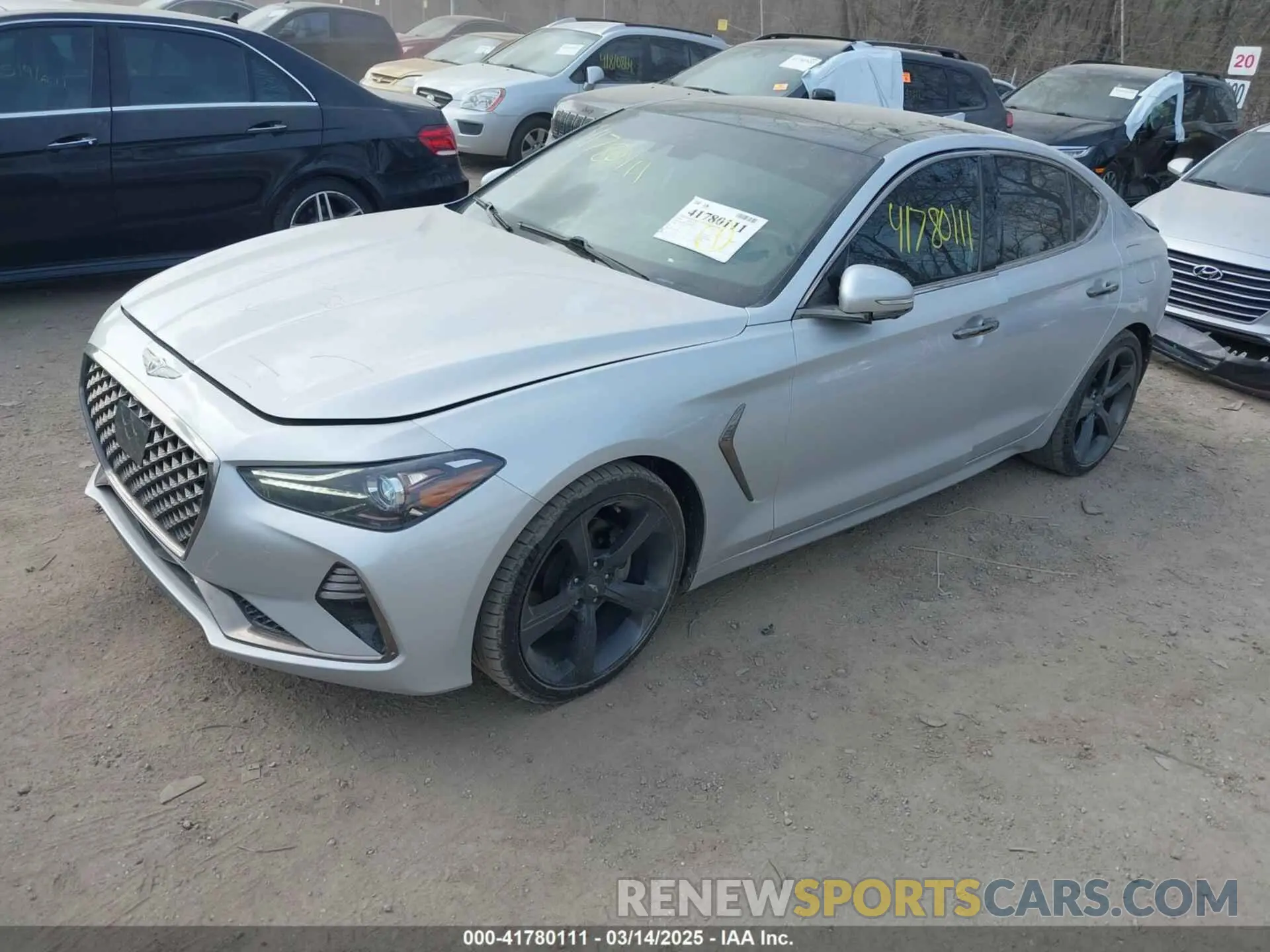 2 Photograph of a damaged car KMTG44LA2KU034212 GENESIS G70 2019