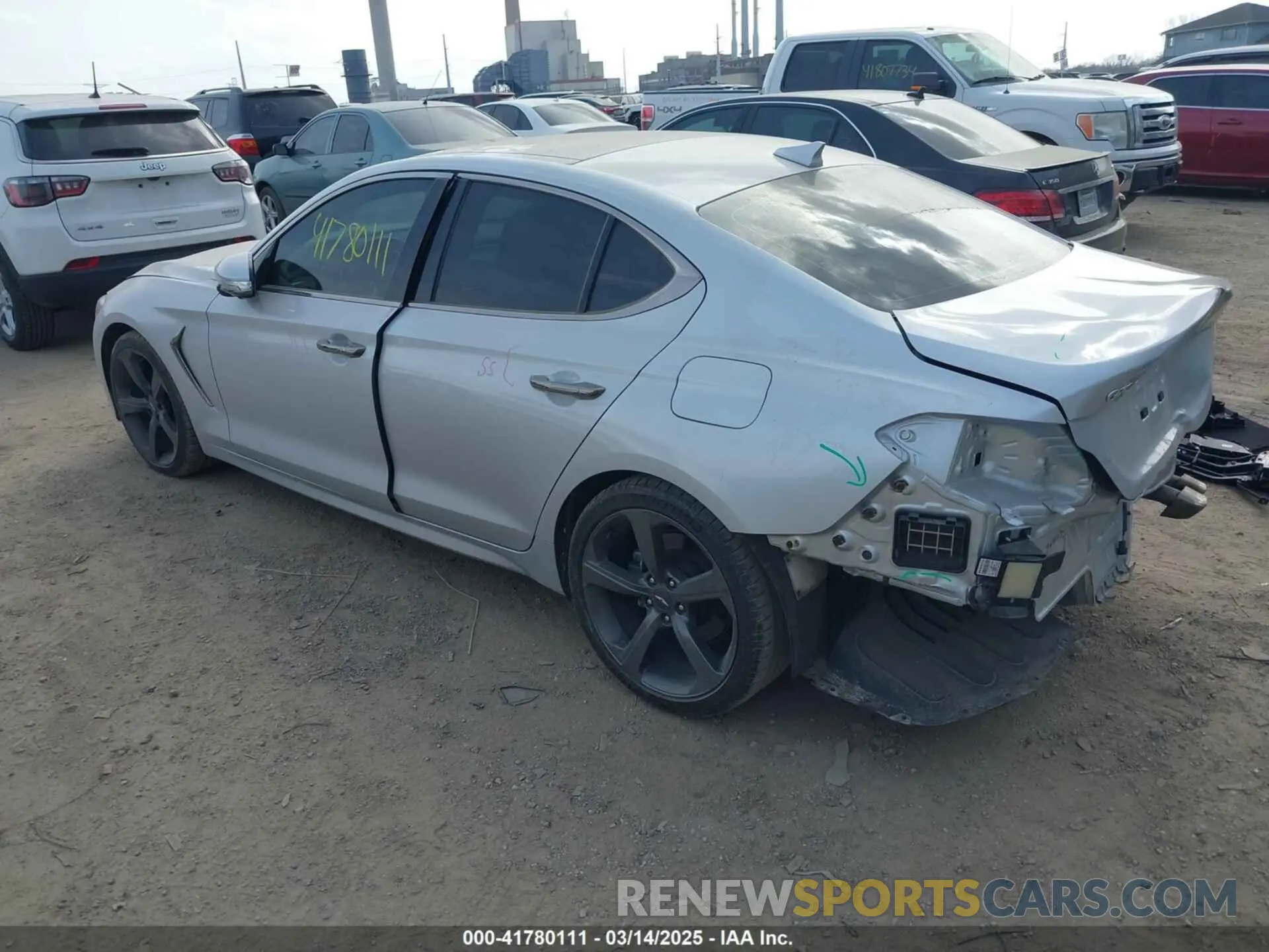 3 Photograph of a damaged car KMTG44LA2KU034212 GENESIS G70 2019