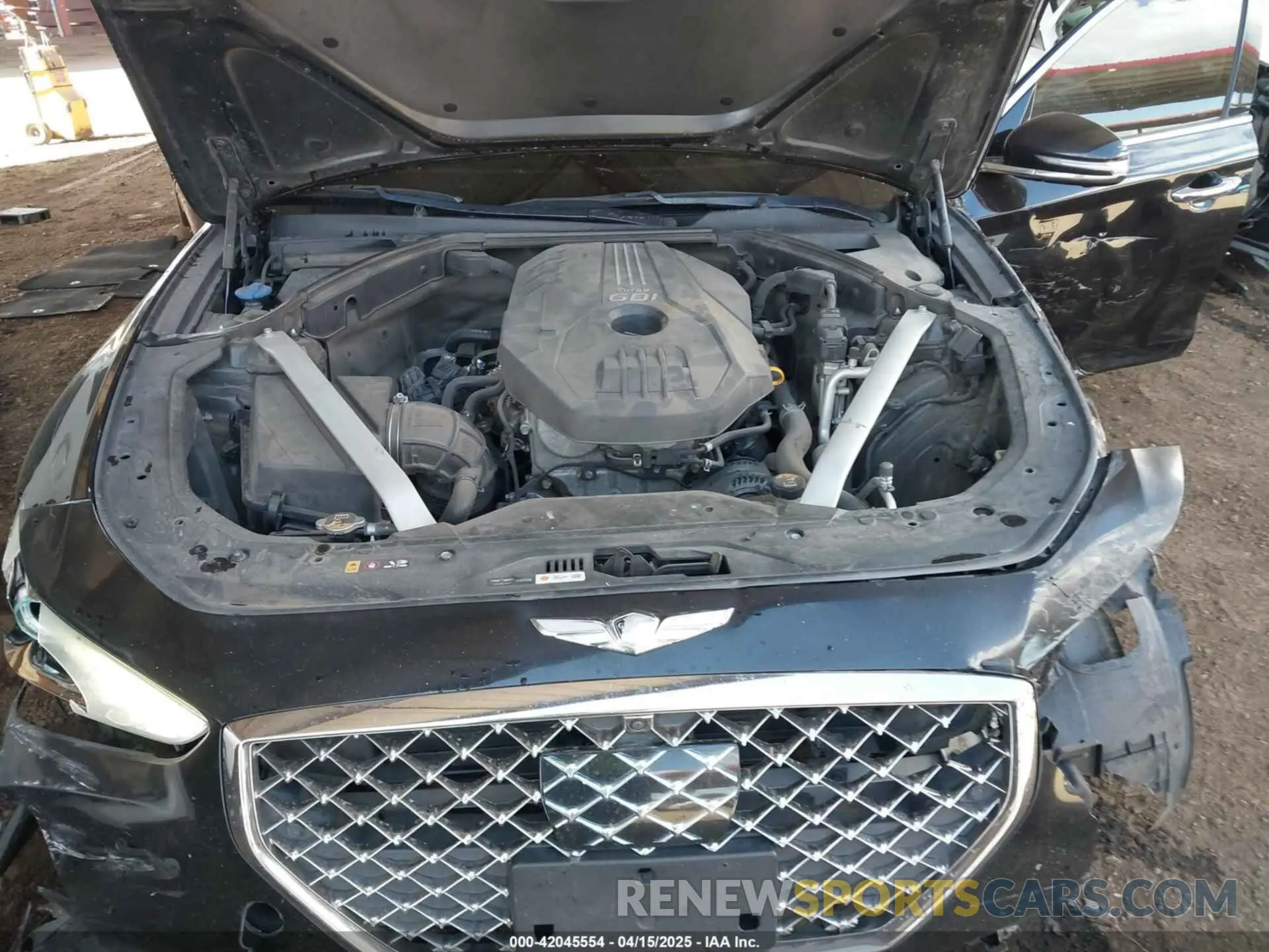10 Photograph of a damaged car KMTG44LA7KU026266 GENESIS G70 2019