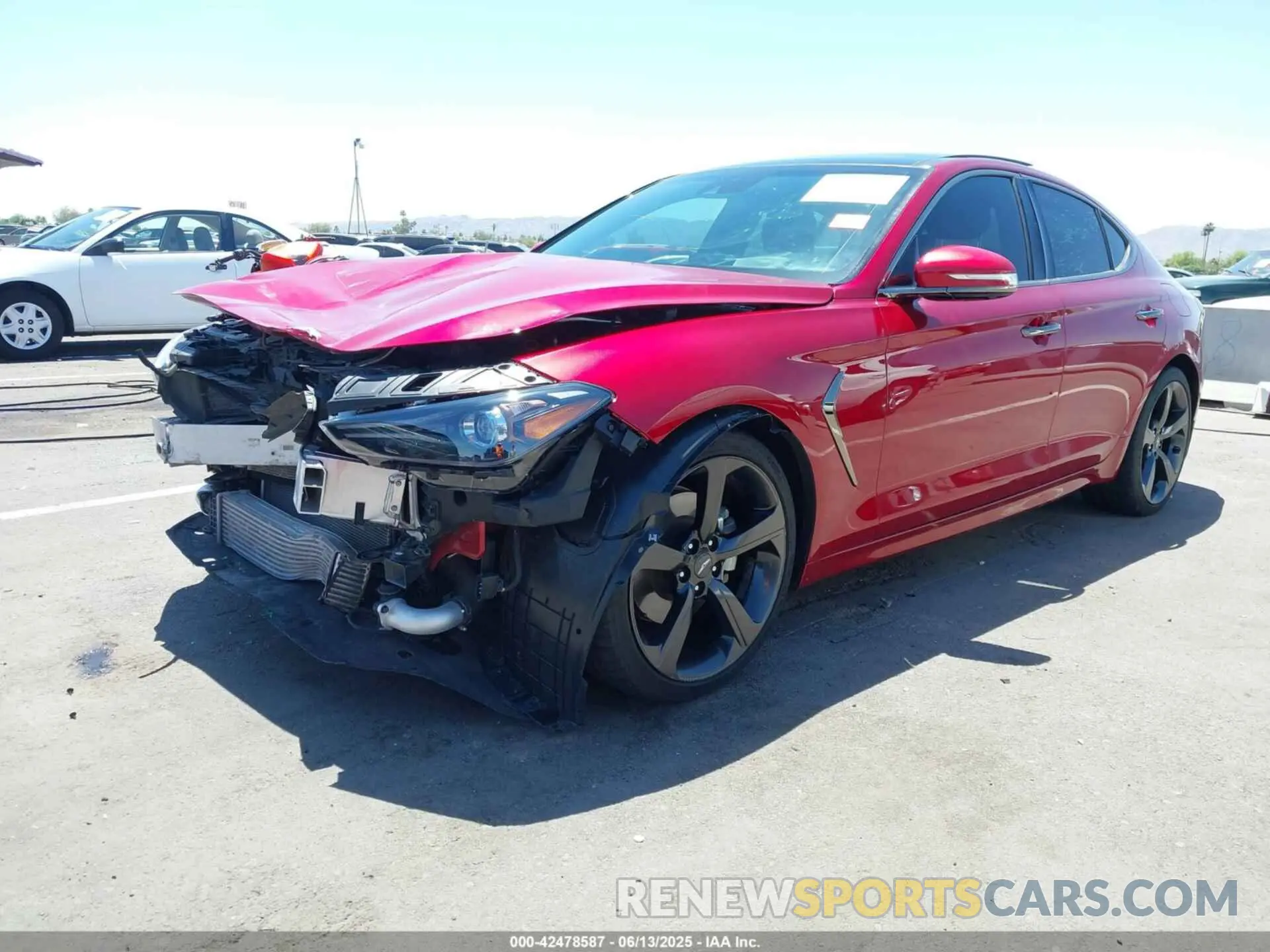 2 Photograph of a damaged car KMTG44LA7KU034108 GENESIS G70 2019