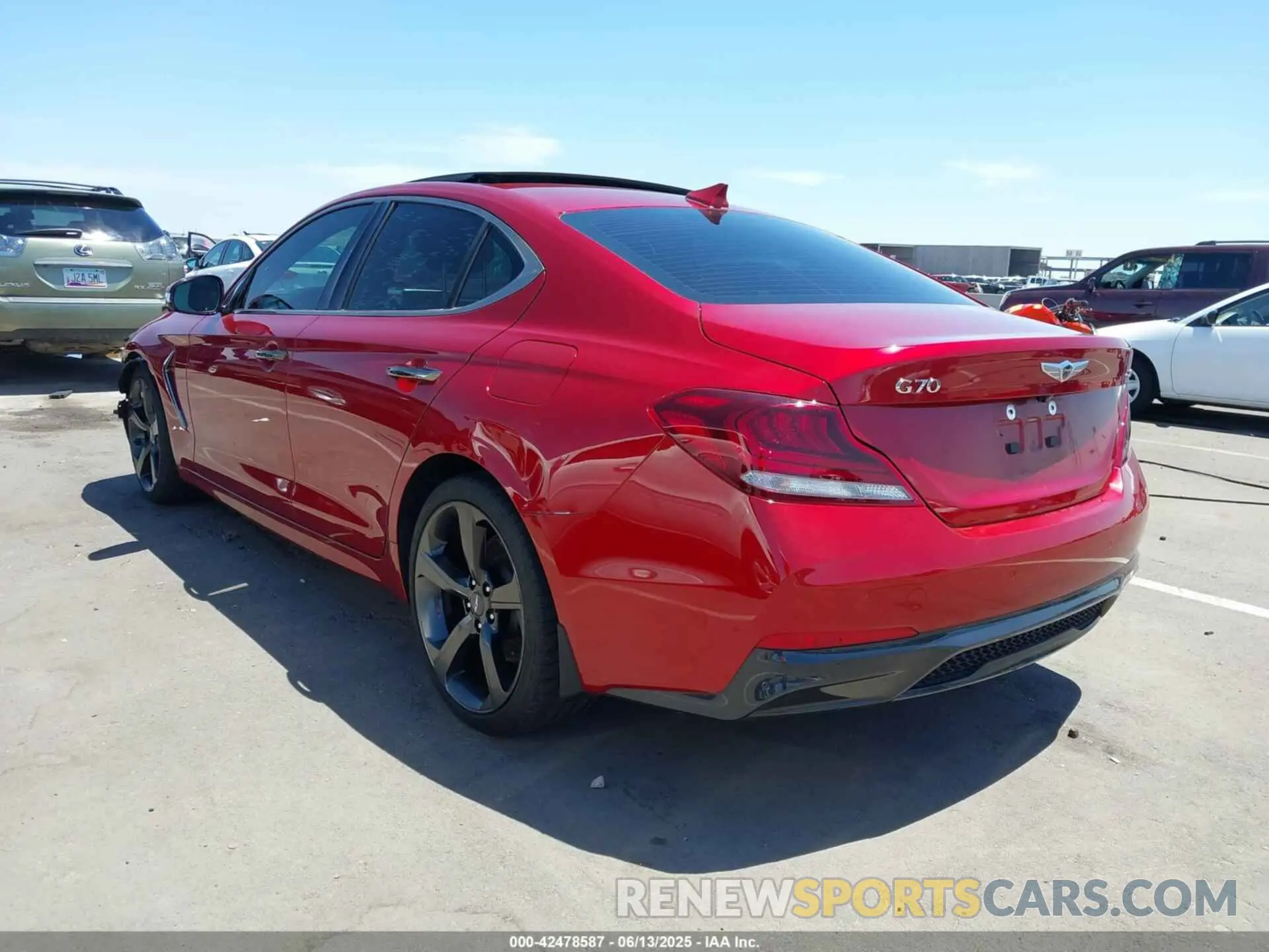 3 Photograph of a damaged car KMTG44LA7KU034108 GENESIS G70 2019