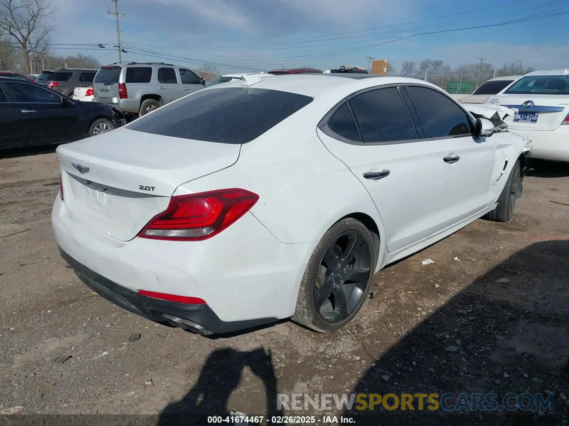 4 Photograph of a damaged car KMTG44LAXKU019182 GENESIS G70 2019