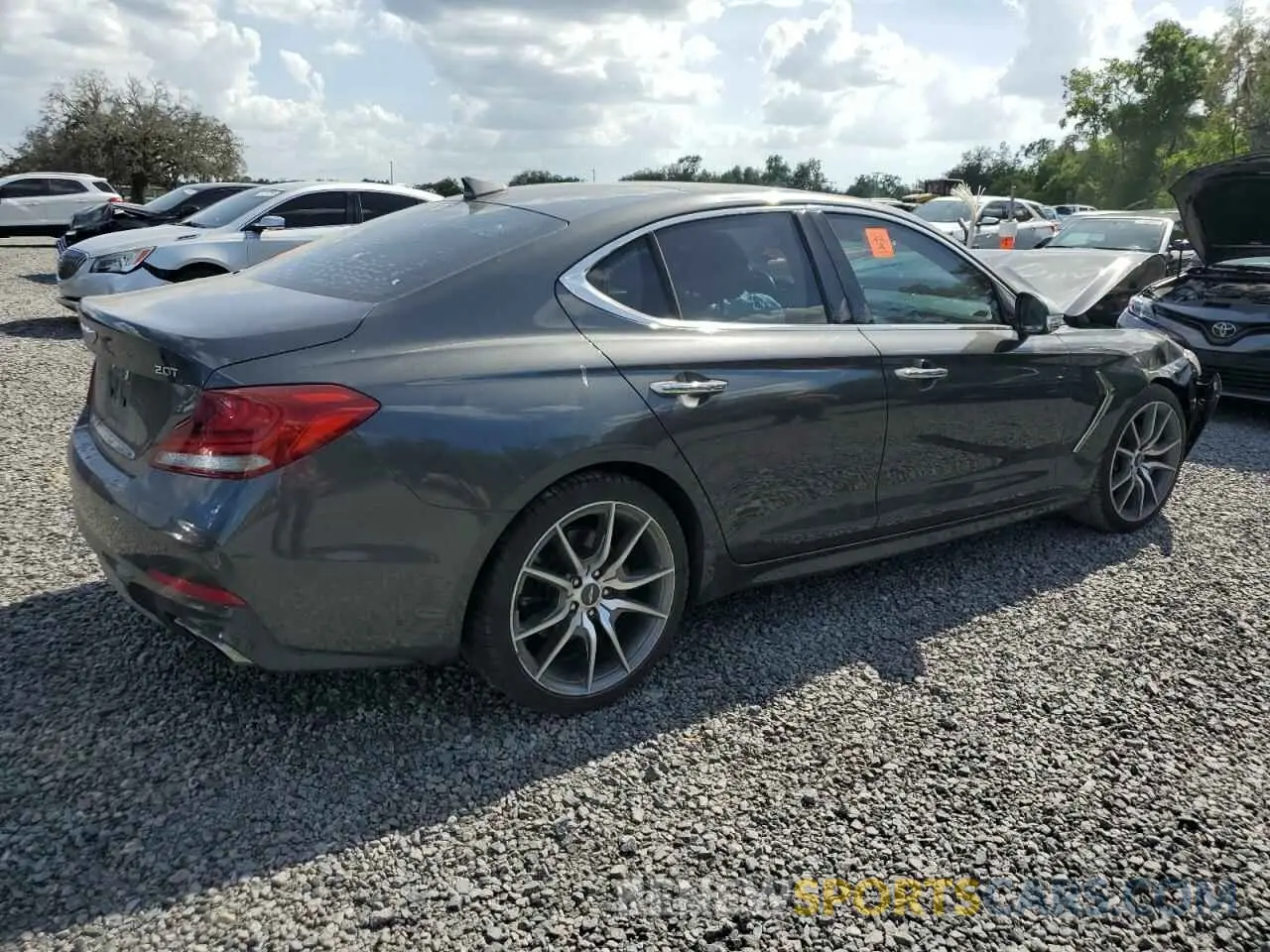 3 Photograph of a damaged car KMTG44LAXKU022325 GENESIS G70 2019